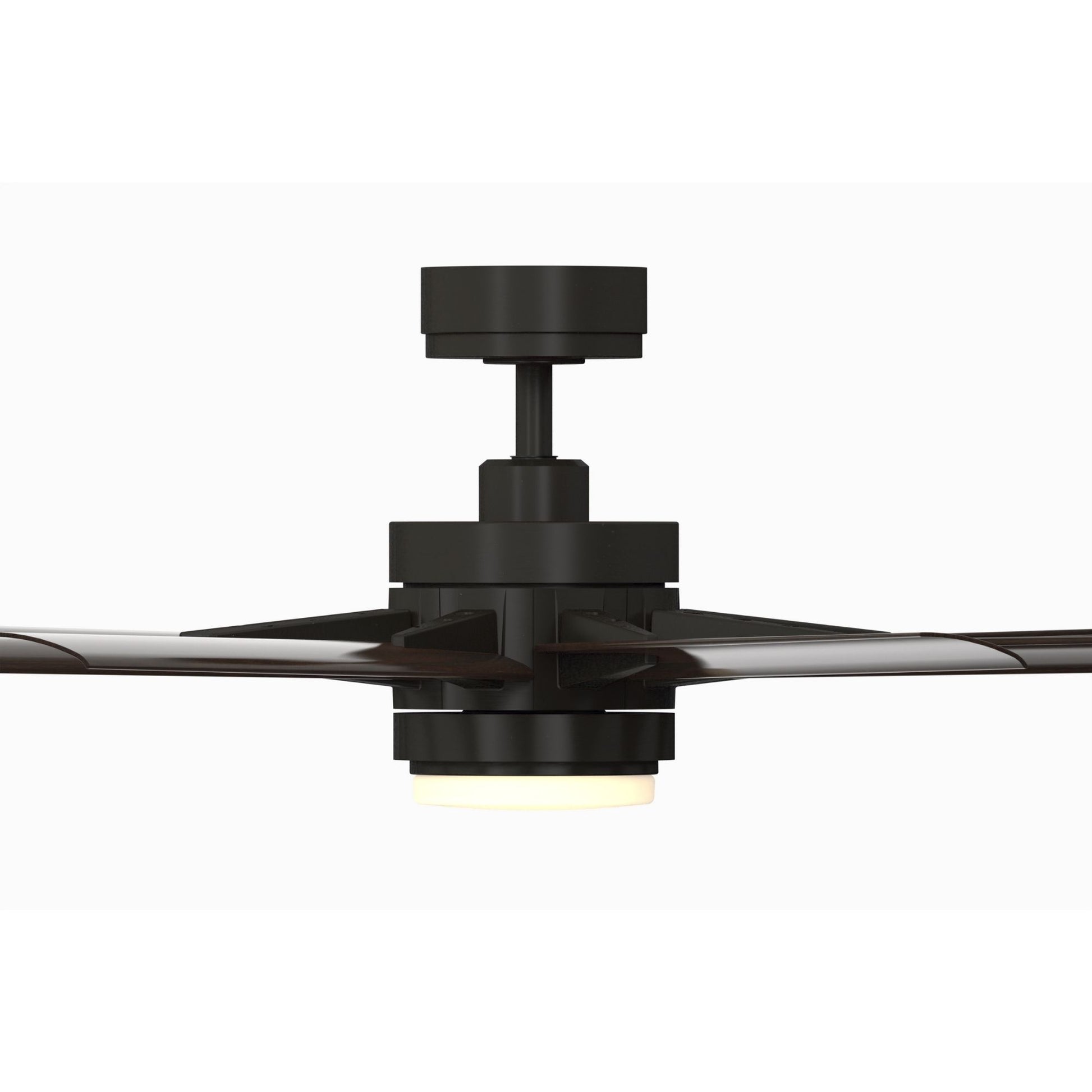 Odyn Custom Dark Bronze Ceiling Fan Motor & Light, Blades Sold Separately - Bees Lighting