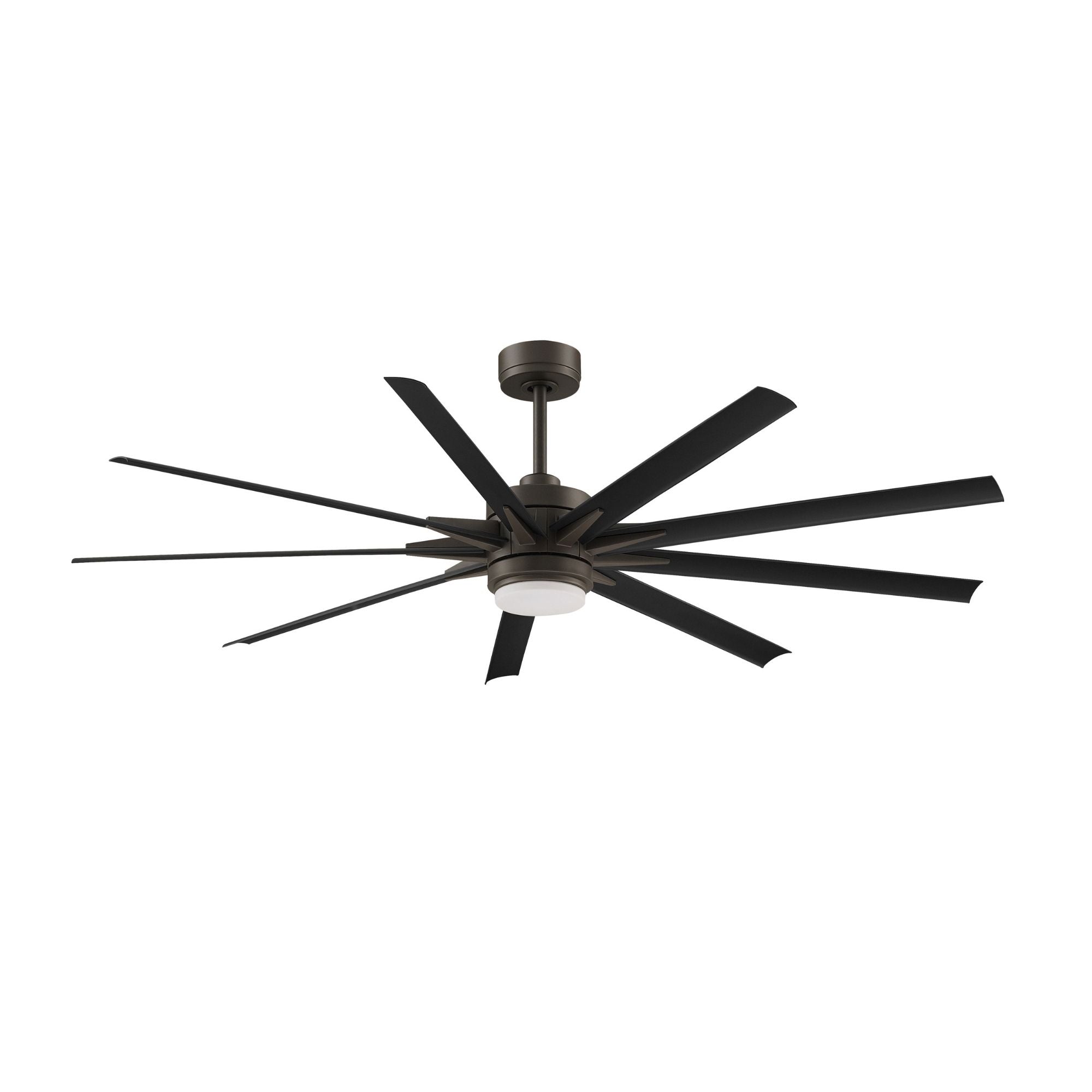 Odyn Custom Matte Greige Ceiling Fan Motor & Light, Blades Sold Separately