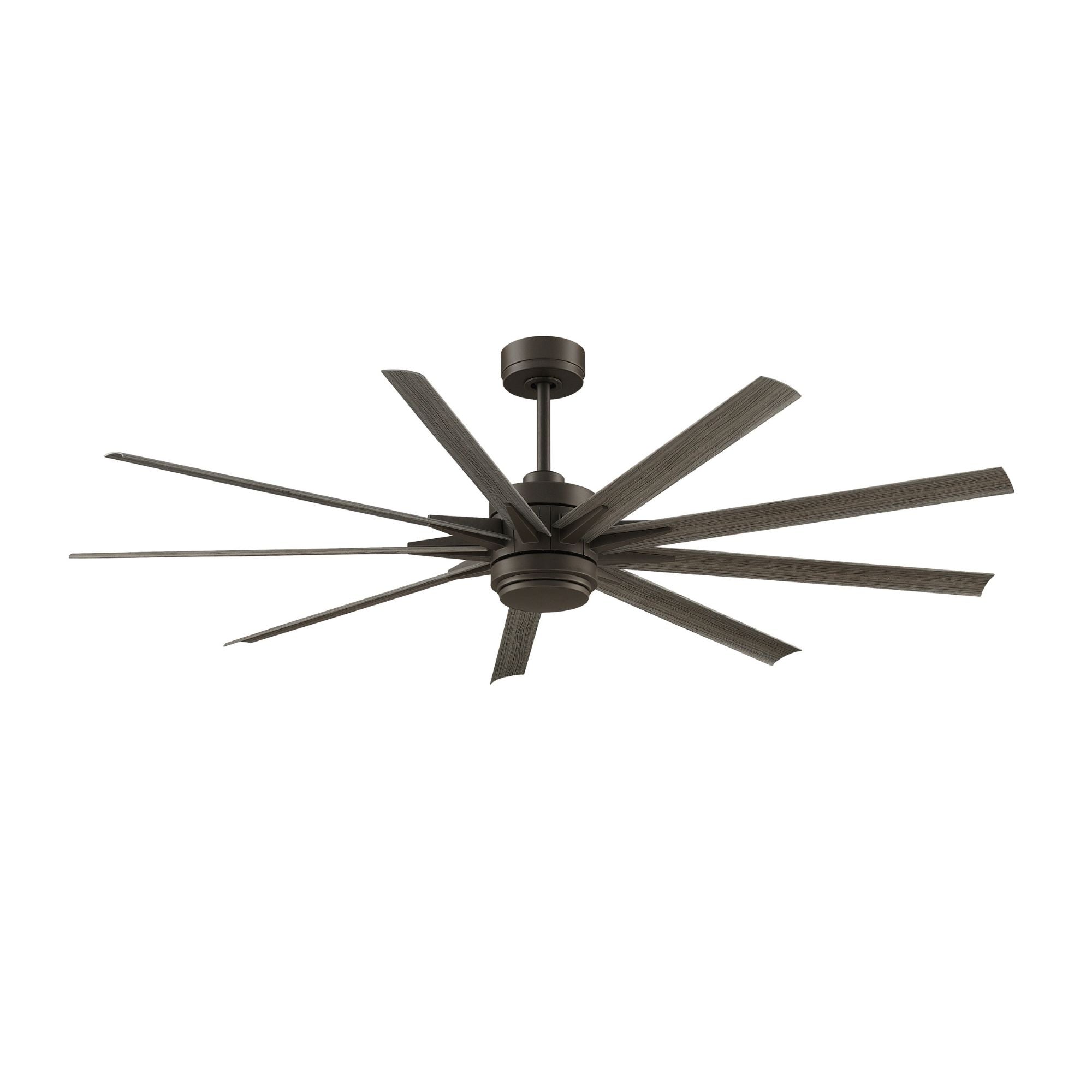 Odyn Custom Matte Greige Ceiling Fan Motor & Light, Blades Sold Separately