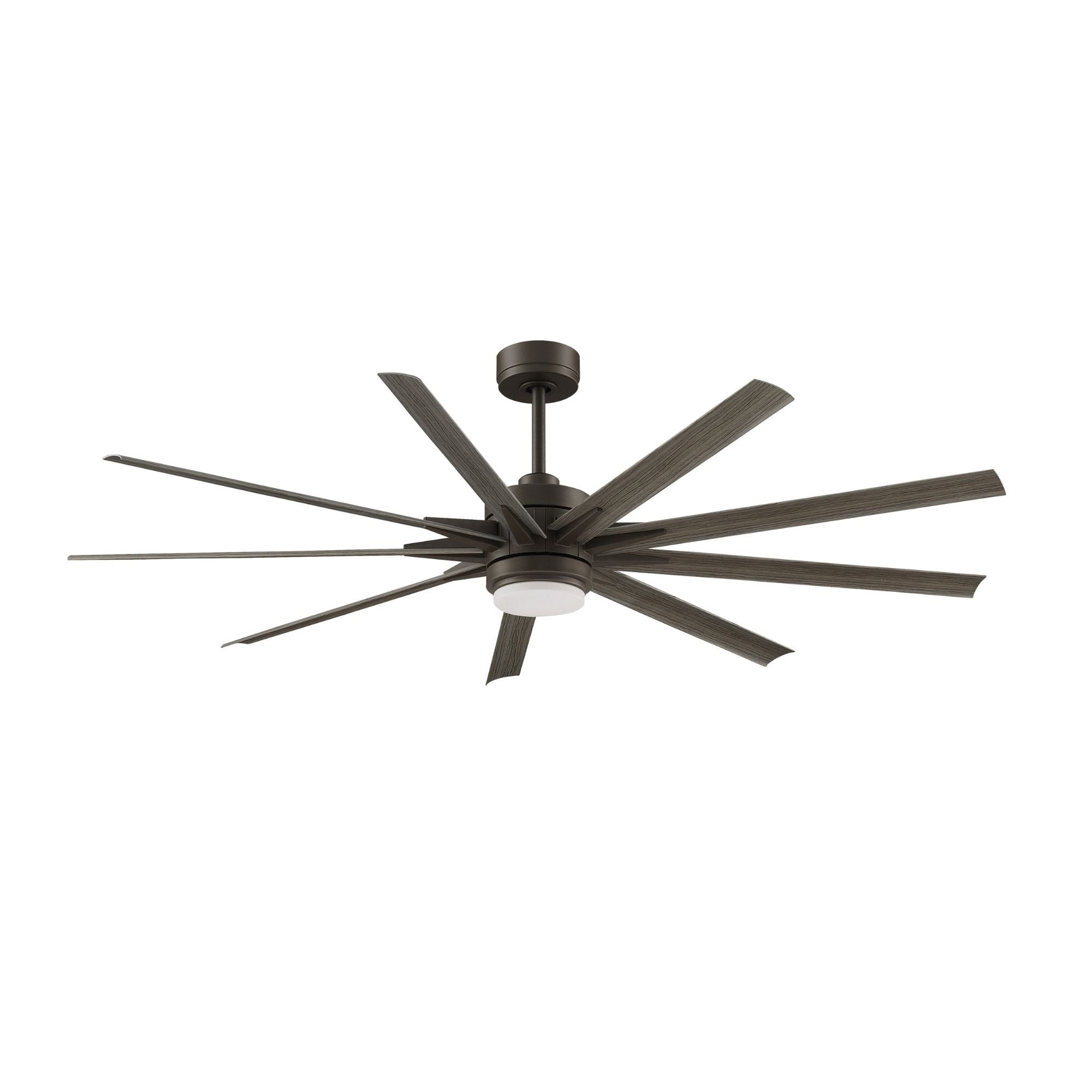 Odyn Custom Matte Greige Ceiling Fan Motor & Light, Blades Sold Separately