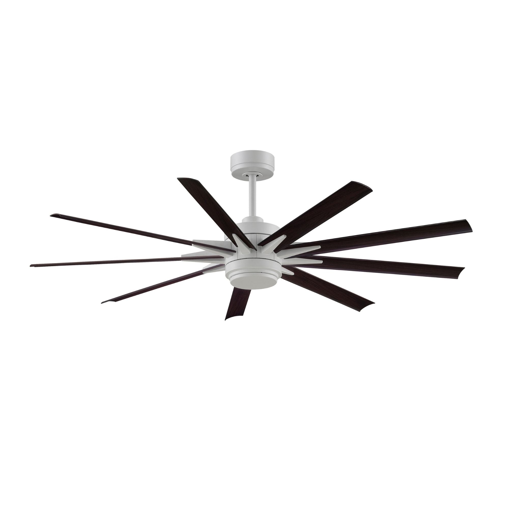 Odyn Custom Matte White Ceiling Fan Motor & Light, Blades Sold Separately
