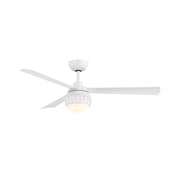 Paget 52" Tropical LED Ceiling Fan with Remote, Matte White