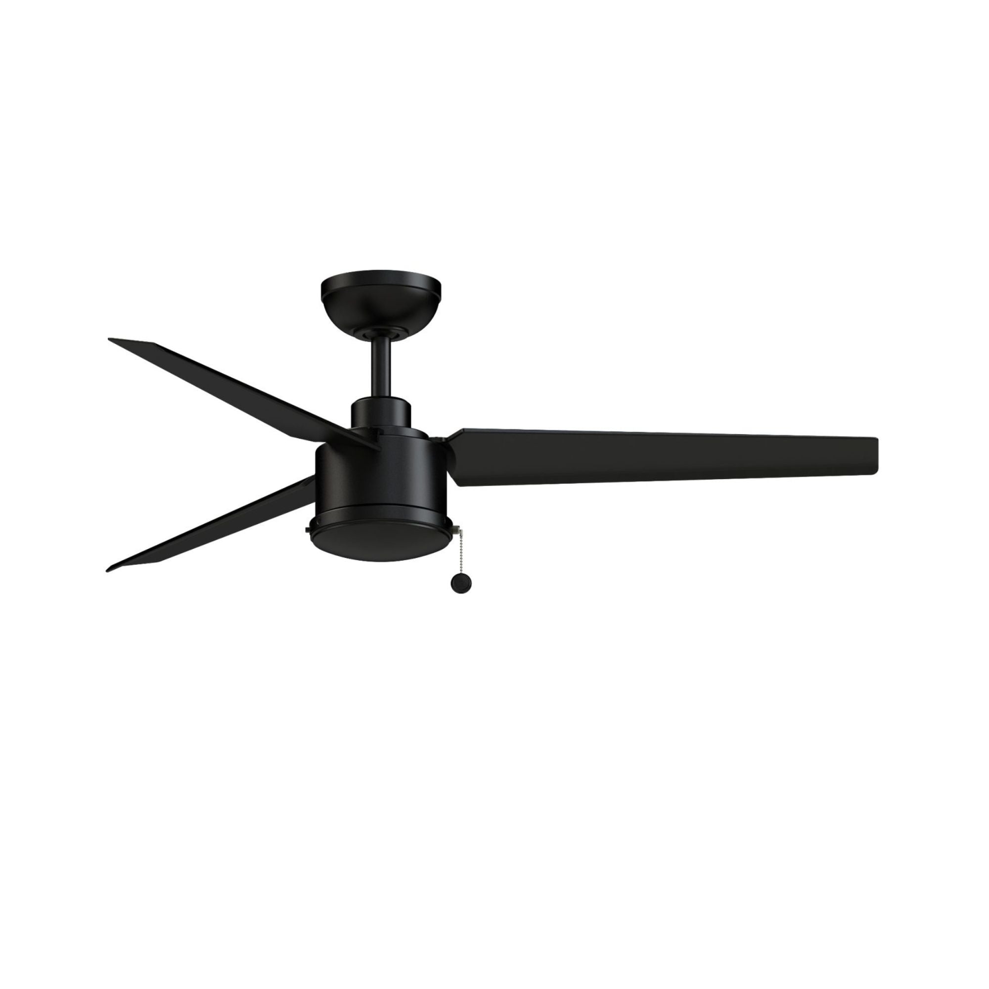 PC/DC NL 52" Outdoor Black Ceiling Fan with Pull Chain