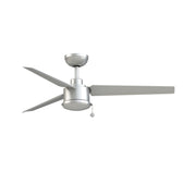 PC/DC NL 52" Outdoor Silver Ceiling Fan with Pull Chain