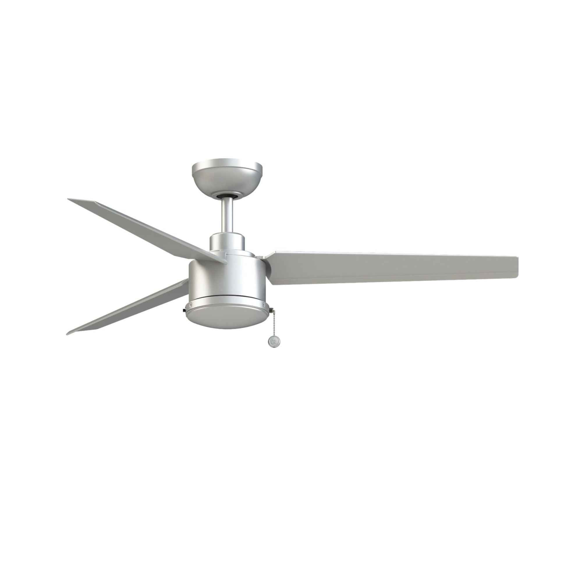 PC/DC NL 52" Outdoor Silver Ceiling Fan with Pull Chain