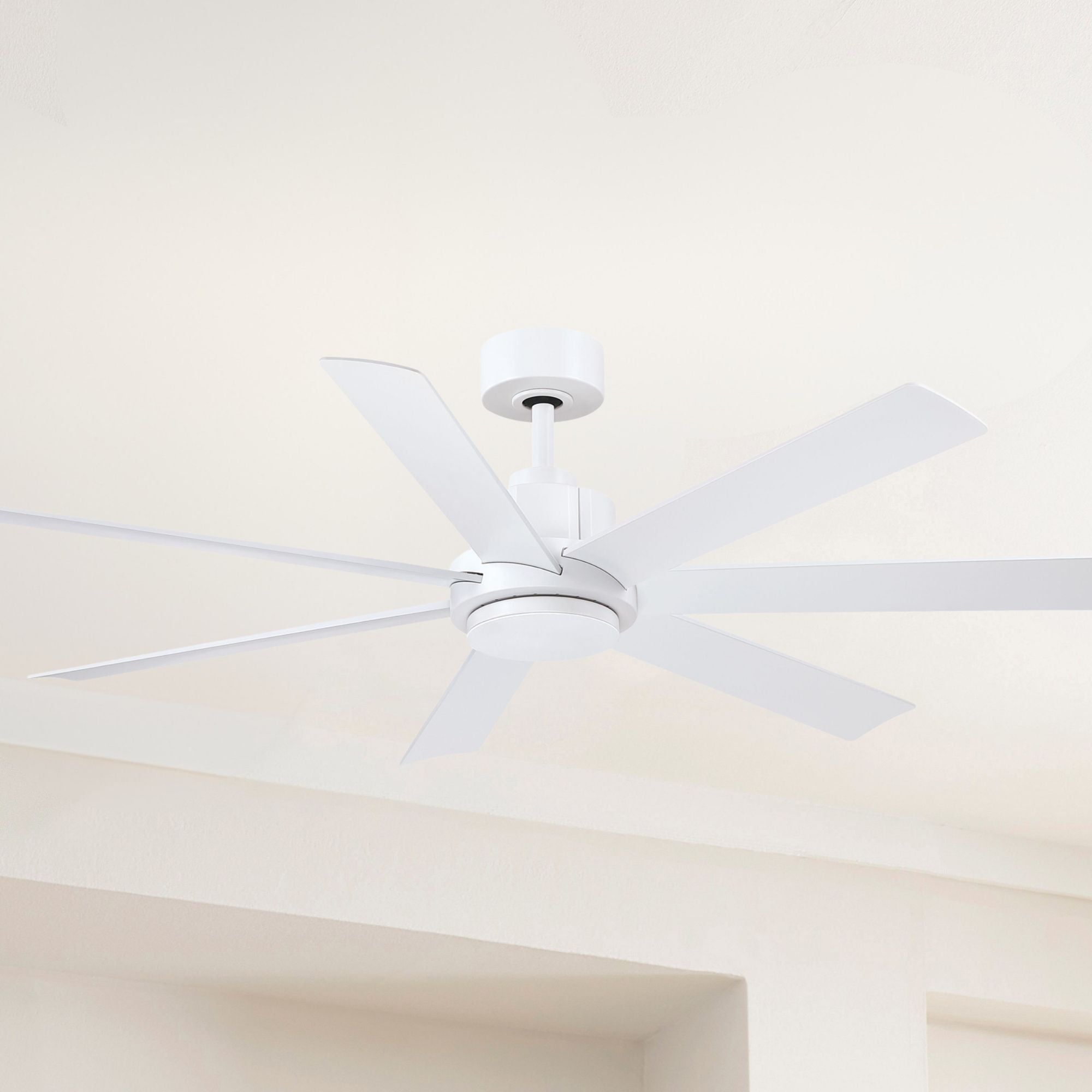 Pendry 56" Matte White Wet Rated Ceiling Fan with Remote