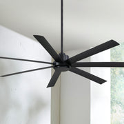 Pendry 72" Black Wet Rated Ceiling Fan with Remote