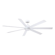 Pendry 72" Matte White Wet Rated Ceiling Fan with Remote
