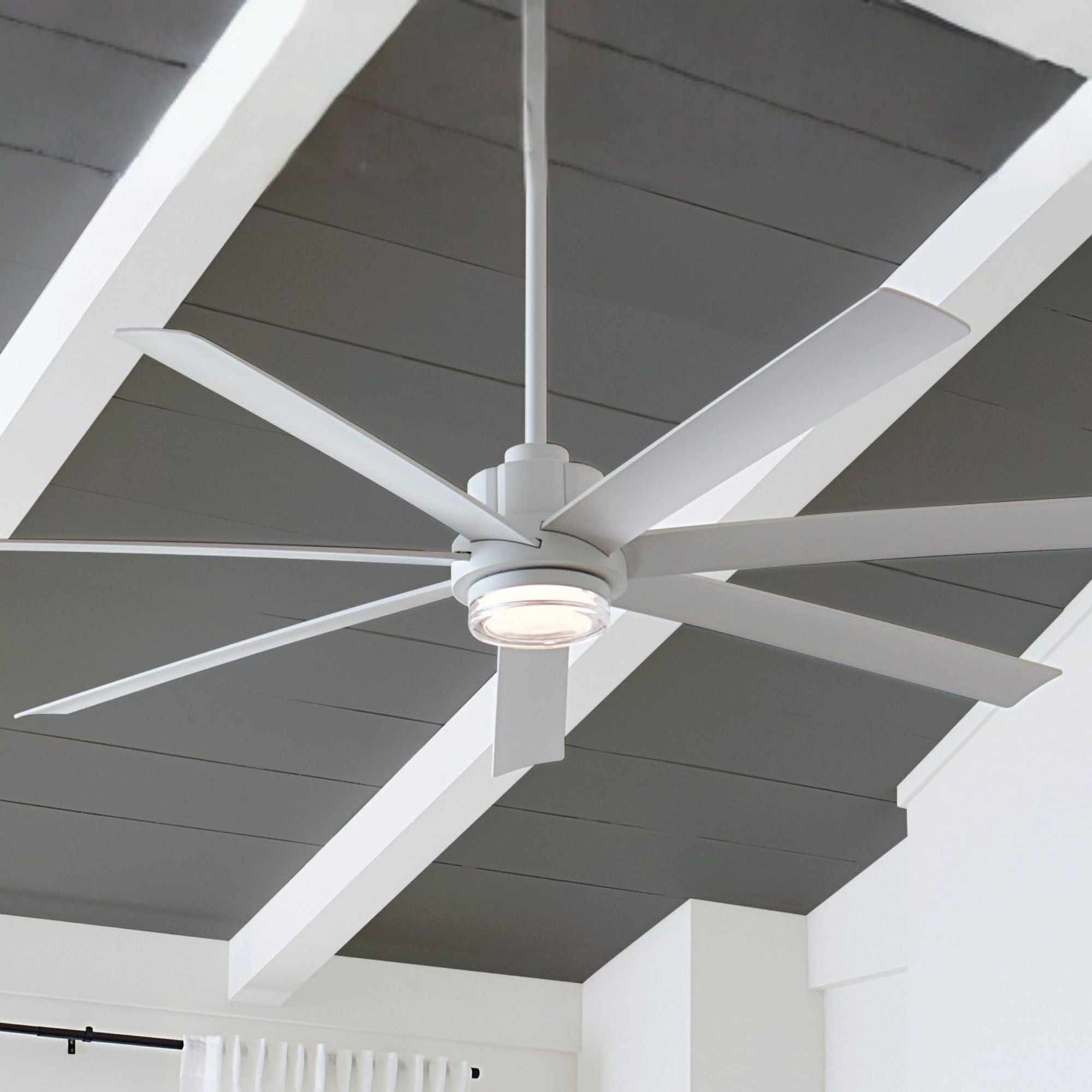 Pendry 72" Matte White Wet Rated Ceiling Fan with Remote