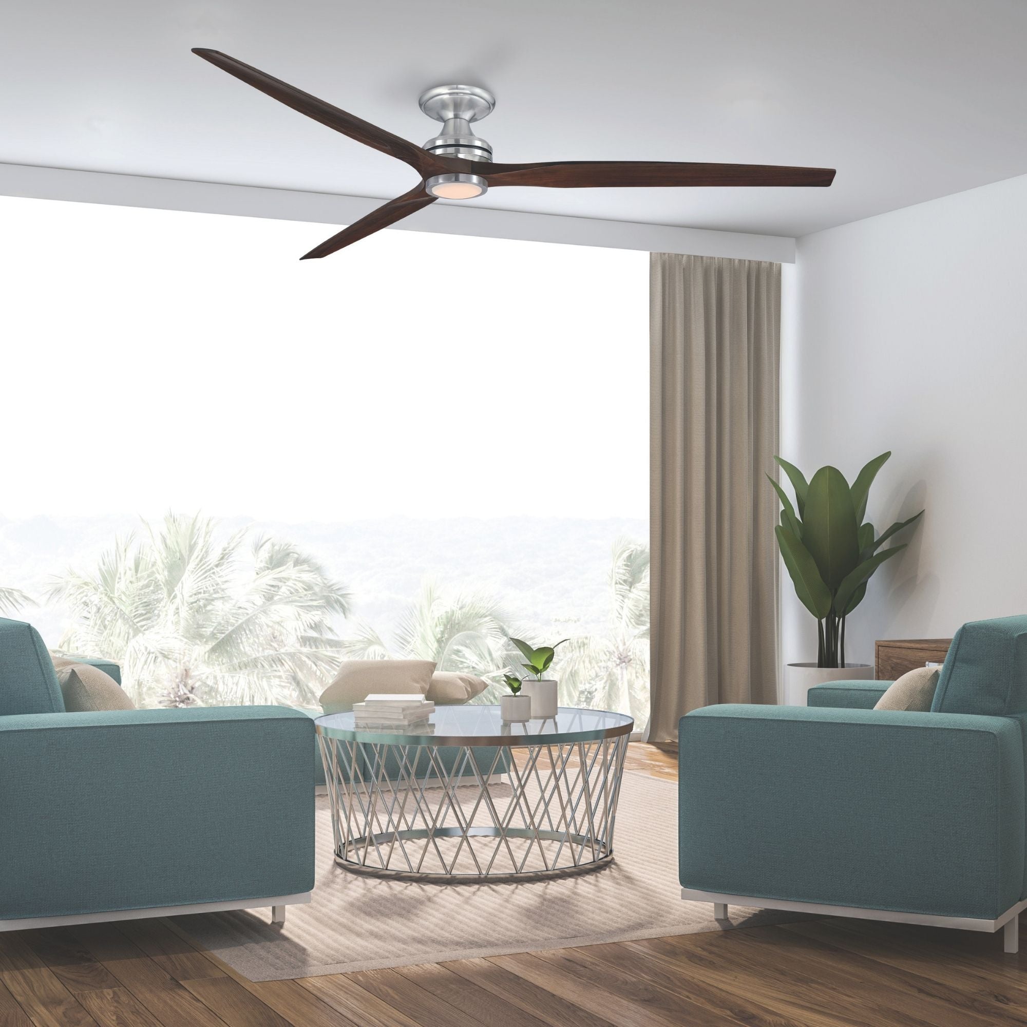 Spitfire Close to Ceiling Kit, Brushed Nickel Finish