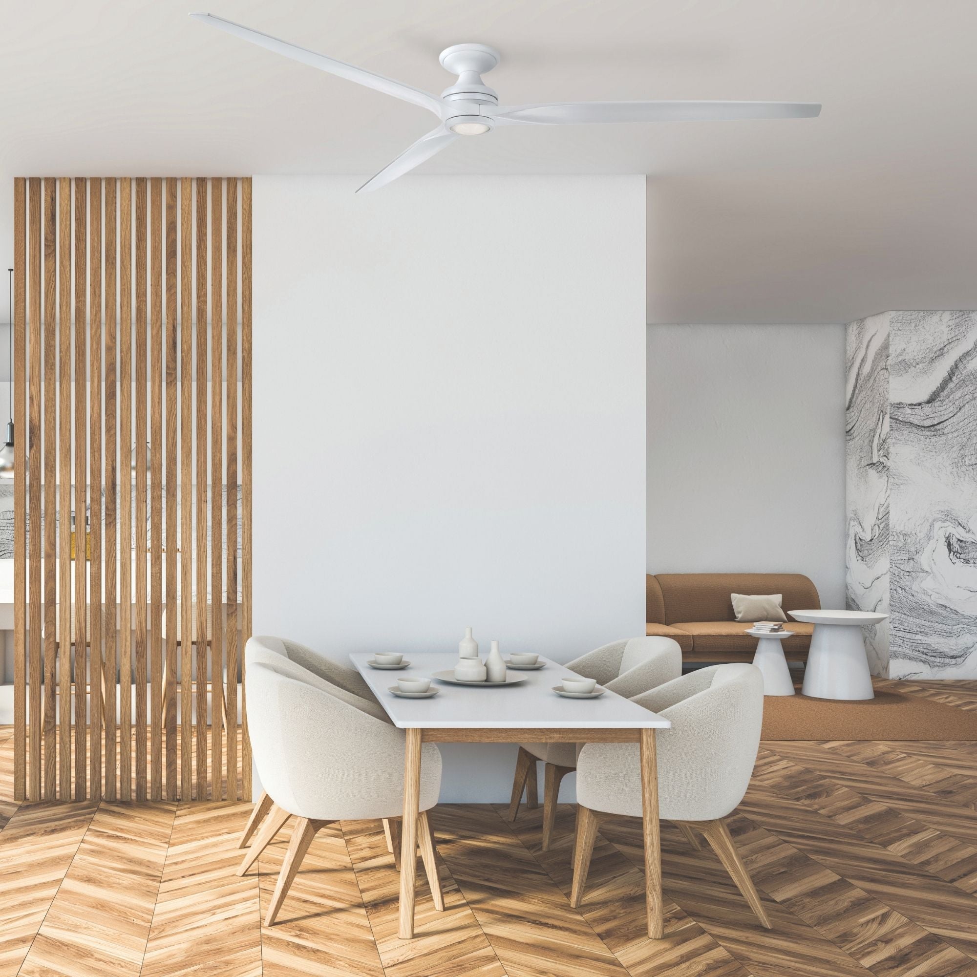 Spitfire Close to Ceiling Kit, Matte White Finish