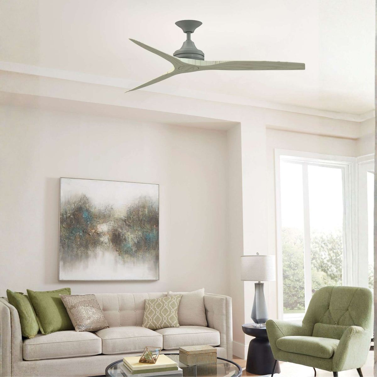 Fanimation Spitfire 60 in AC Ceiling Fan Motor Antique Graphite - Blades Sold Separately