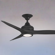 Spitfire Black 48" Ceiling Fan Motor, Blades Sold Separately