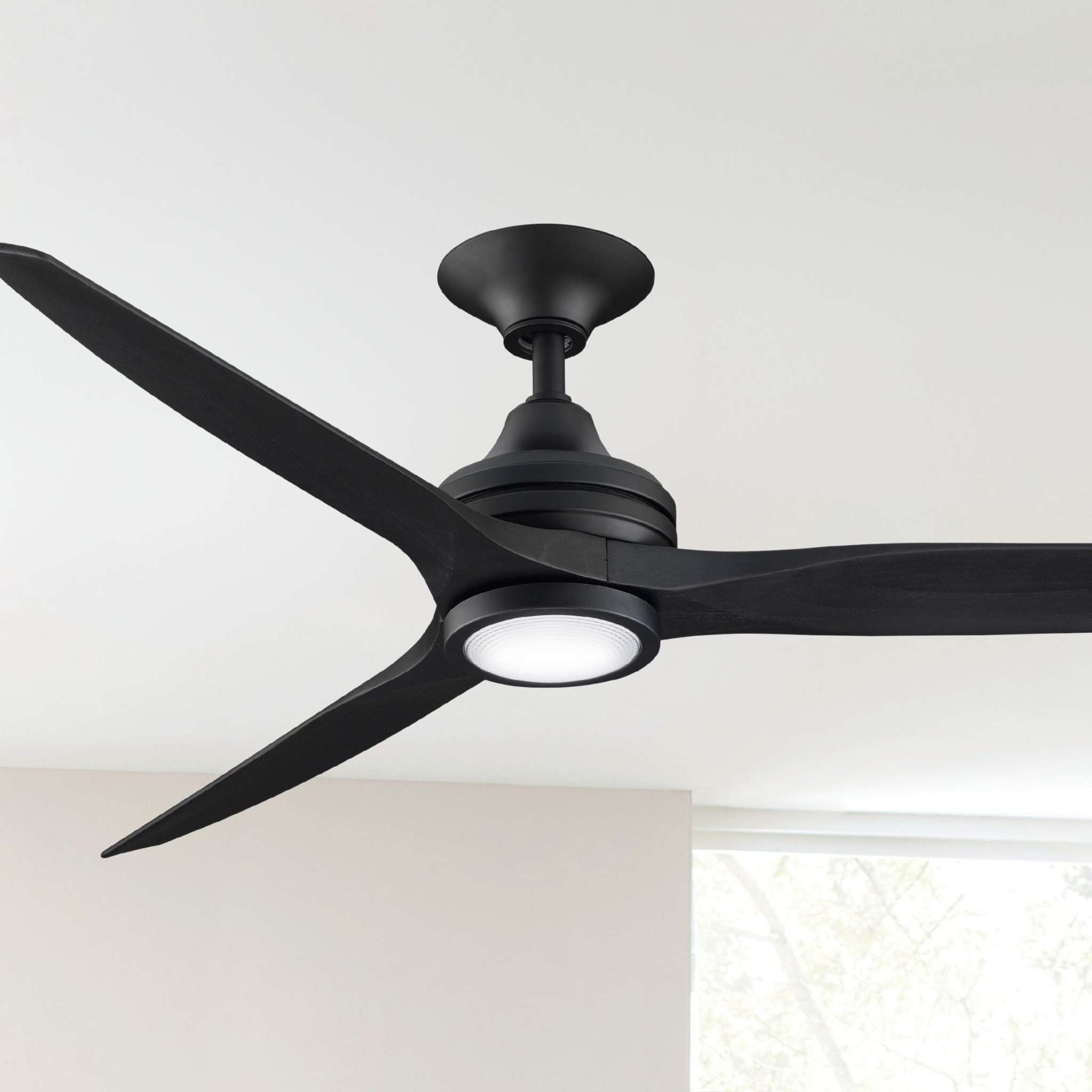 Spitfire Black 60" Ceiling Fan Motor, Blades Sold Separately