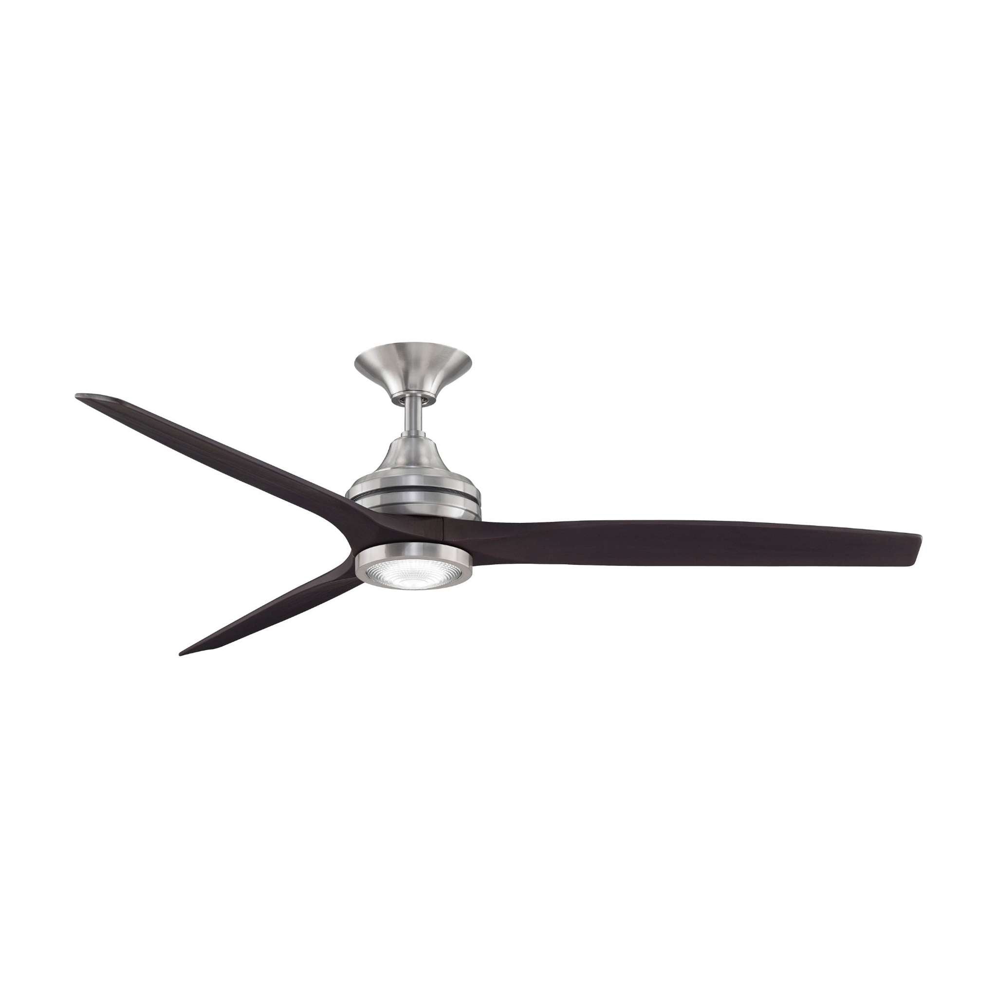 Fanimation Spitfire 60 in AC Ceiling Fan Motor Brushed Nickel - Blades Sold Separately