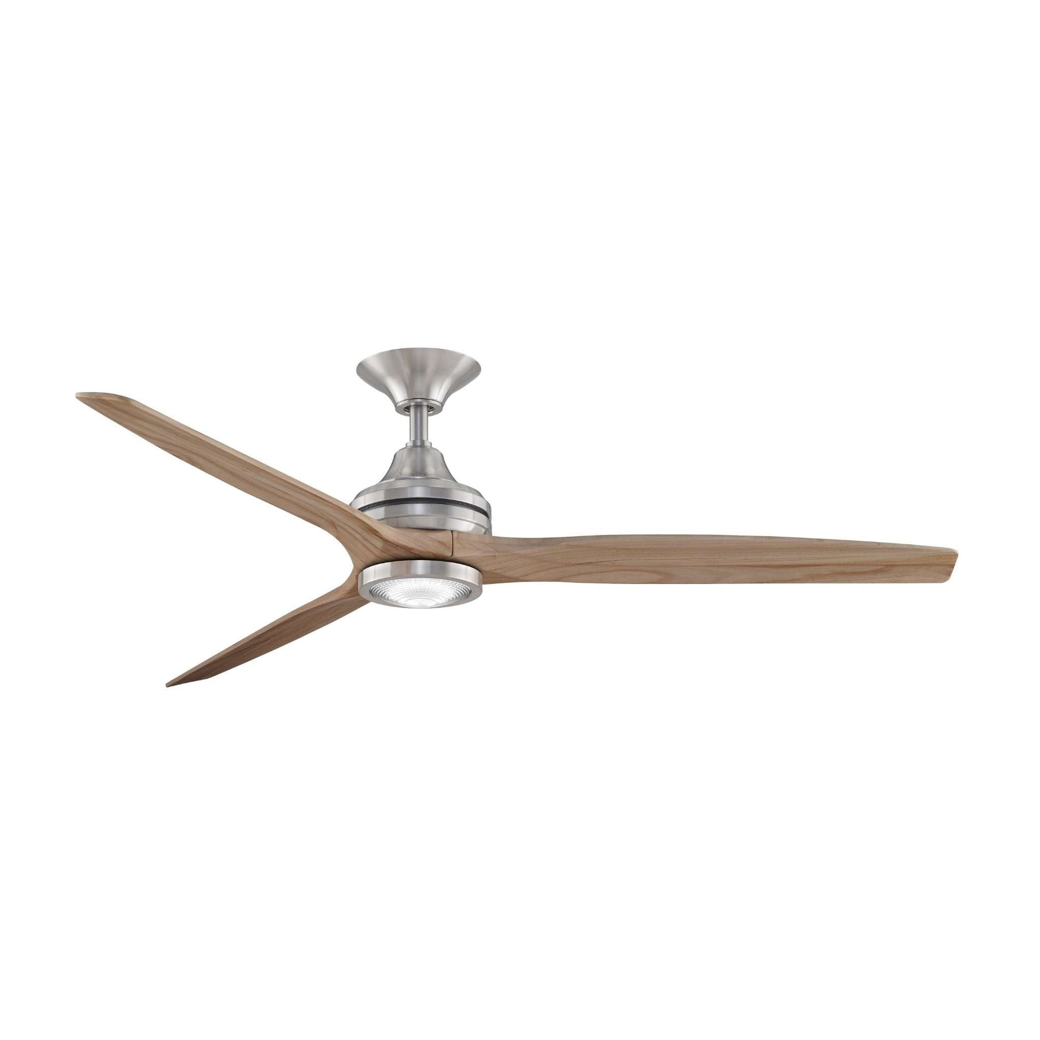 Fanimation Spitfire 60 in AC Ceiling Fan Motor Brushed Nickel - Blades Sold Separately