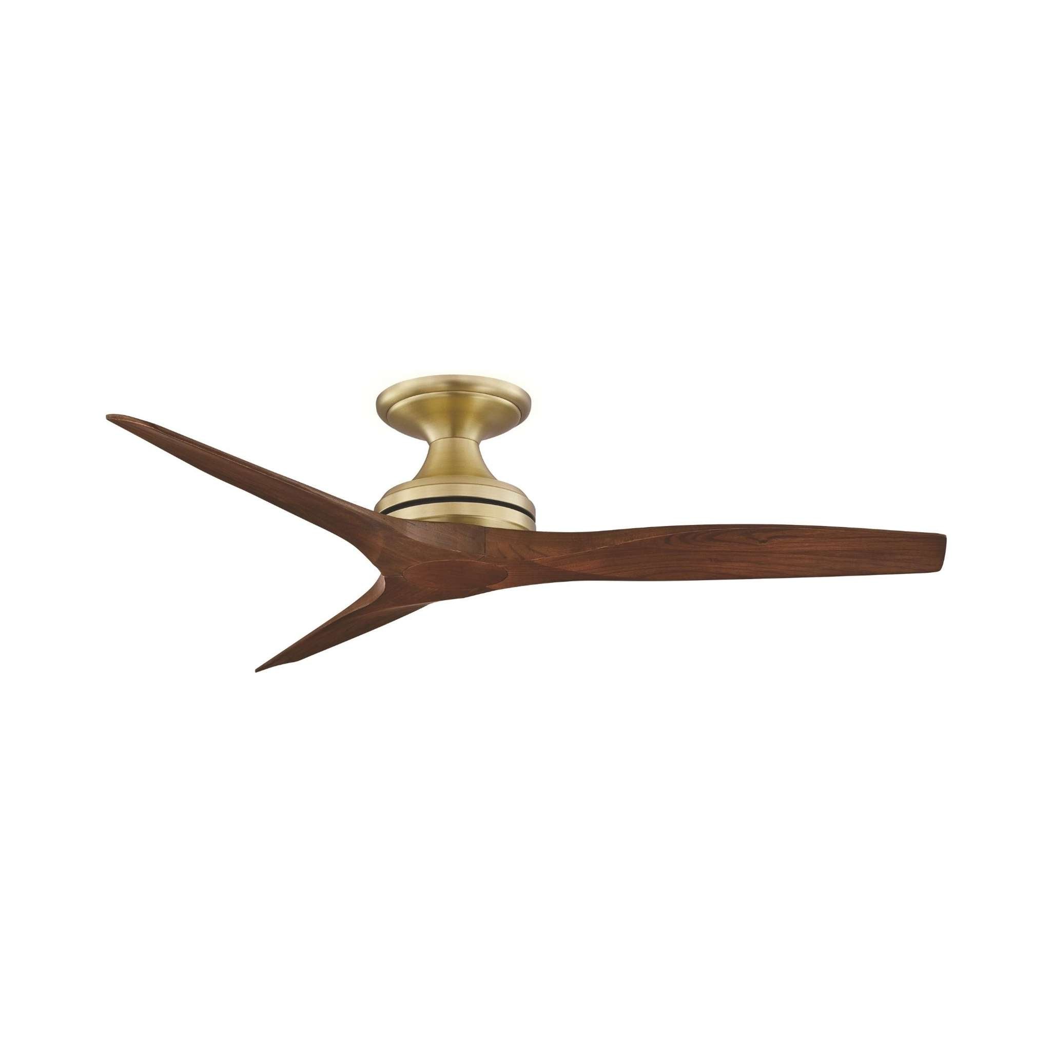 Fanimation Spitfire 48 in AC Ceiling Fan Motor Brushed Satin Brass - Blades Sold Separately