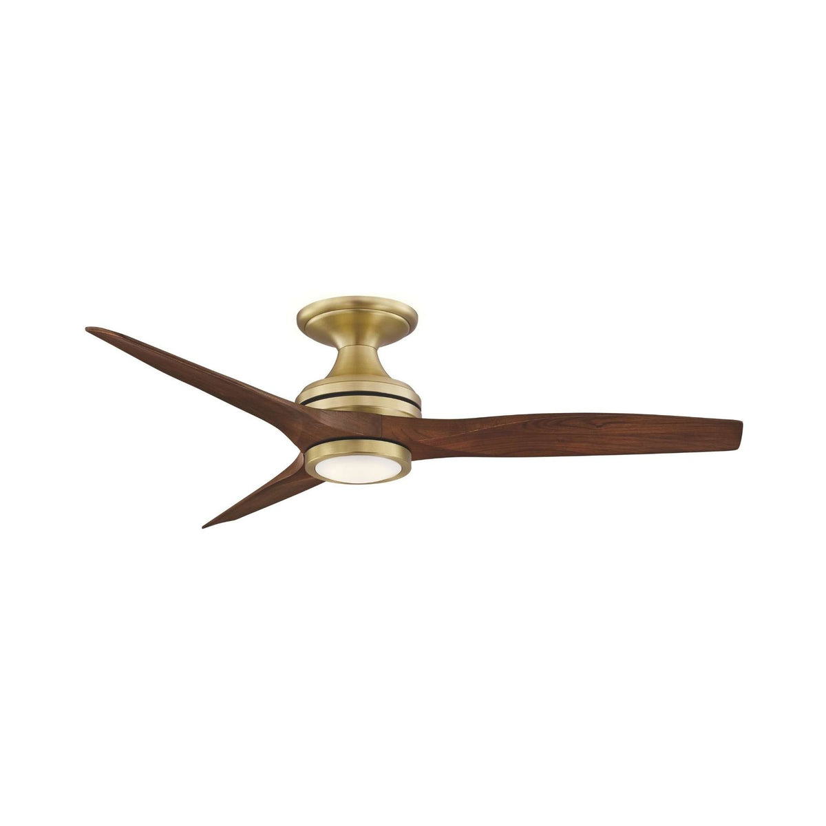 Fanimation Spitfire 48 in AC Ceiling Fan Motor Brushed Satin Brass - Blades Sold Separately