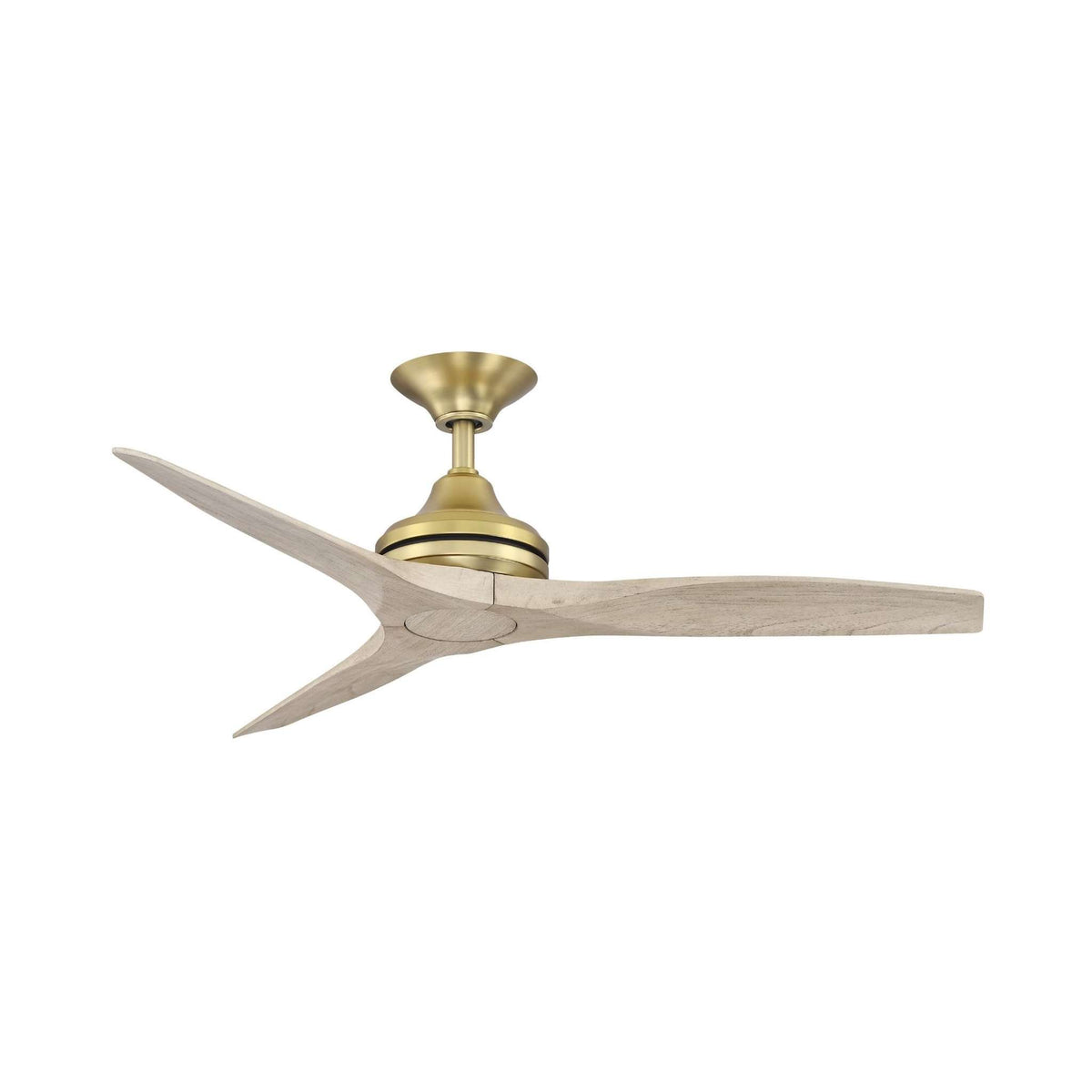 Fanimation Spitfire 48 in AC Ceiling Fan Motor Brushed Satin Brass - Blades Sold Separately