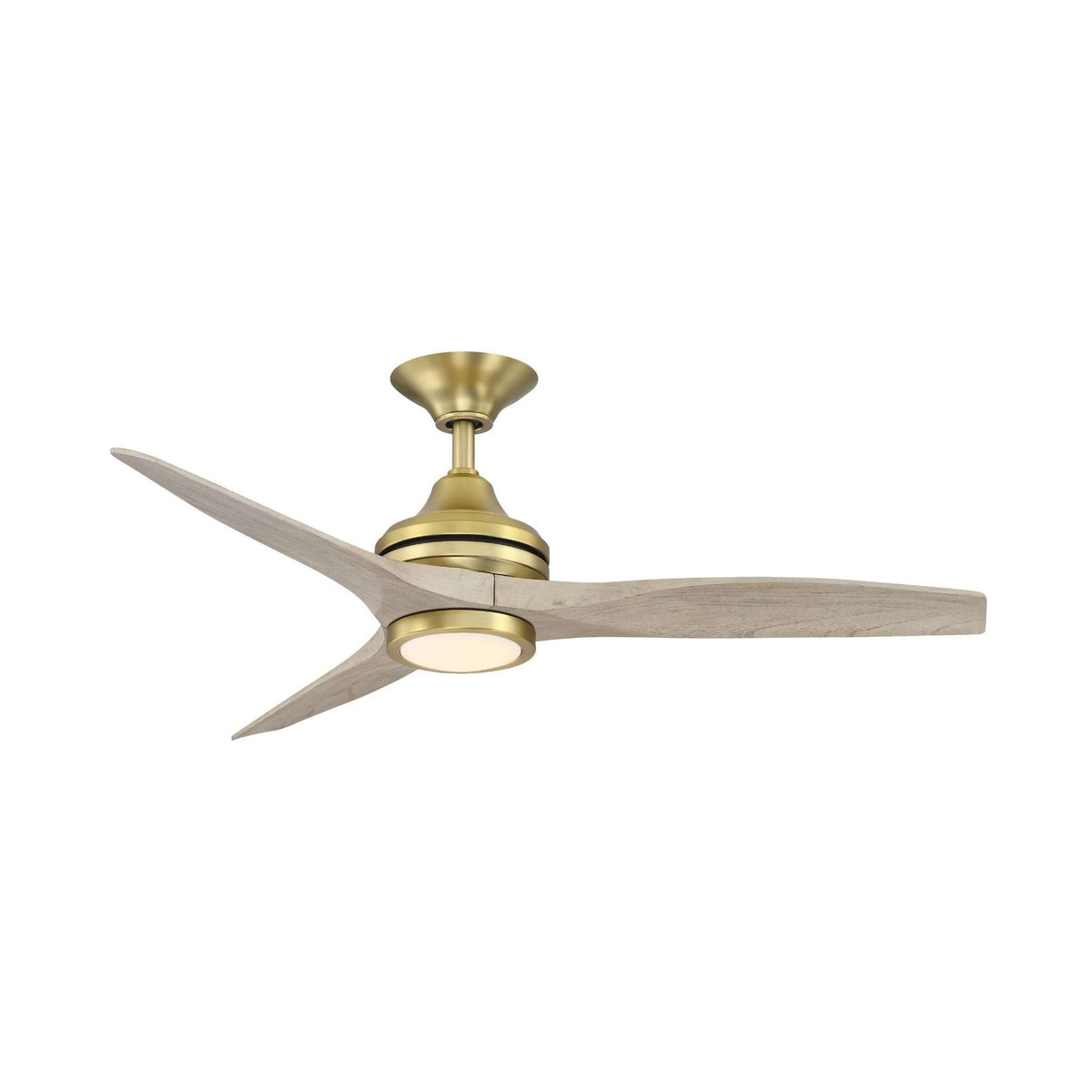 Fanimation Spitfire 48 in AC Ceiling Fan Motor Brushed Satin Brass - Blades Sold Separately