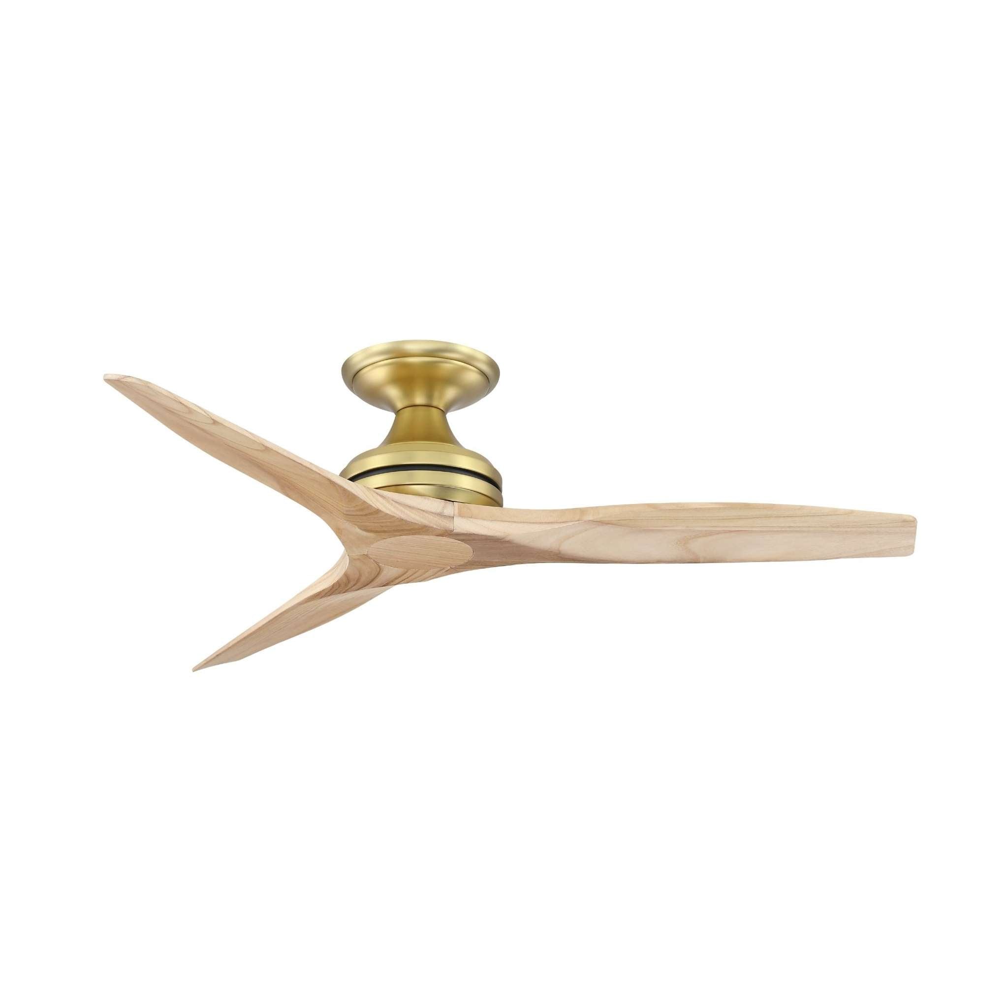 Fanimation Spitfire 48 in AC Ceiling Fan Motor Brushed Satin Brass - Blades Sold Separately