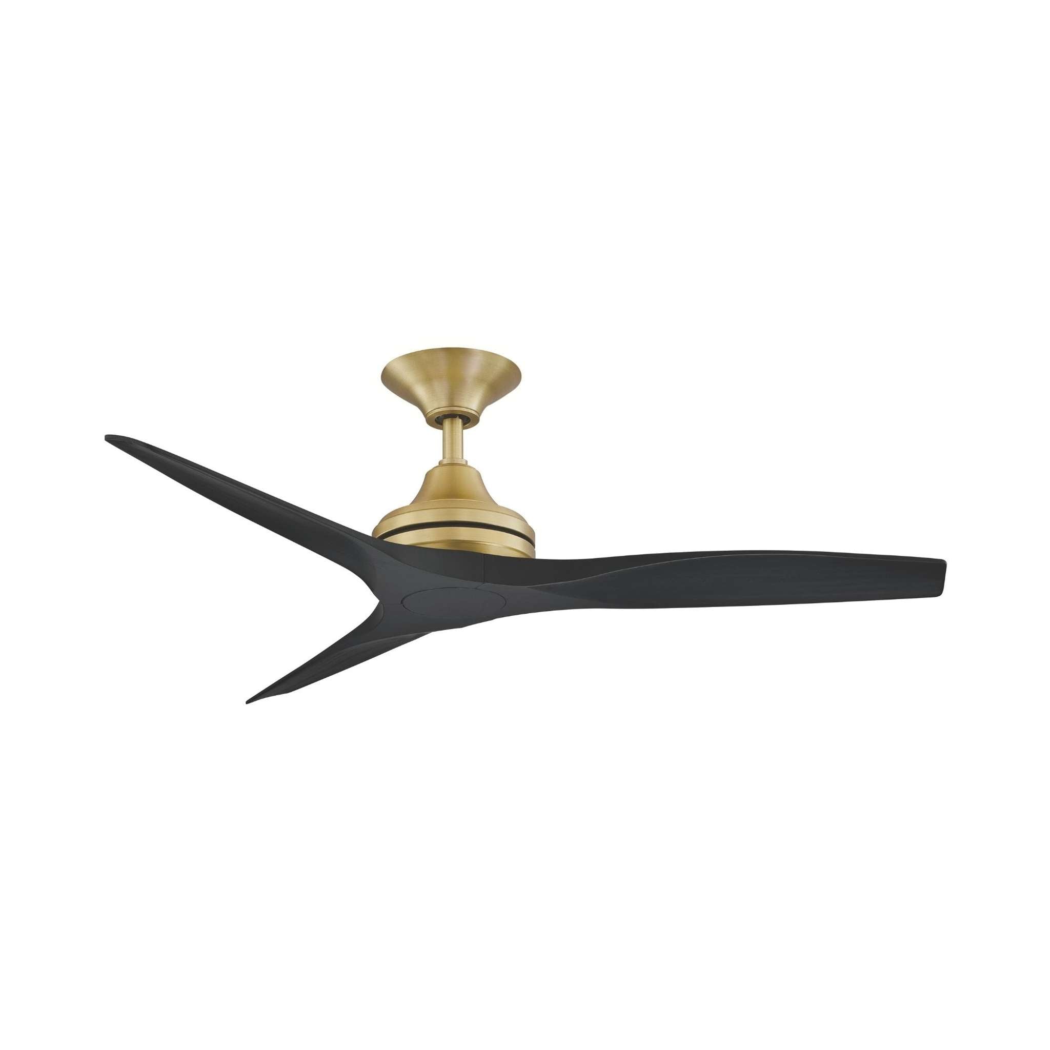 Fanimation Spitfire 48 in AC Ceiling Fan Motor Brushed Satin Brass - Blades Sold Separately