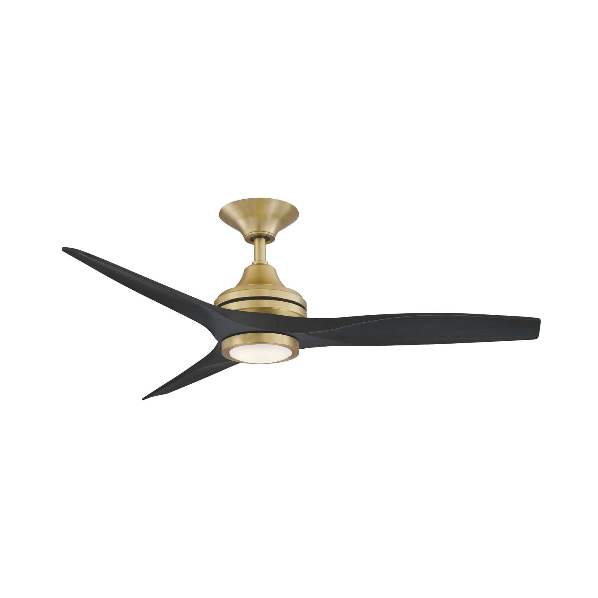 Fanimation Spitfire 48 in AC Ceiling Fan Motor Brushed Satin Brass - Blades Sold Separately