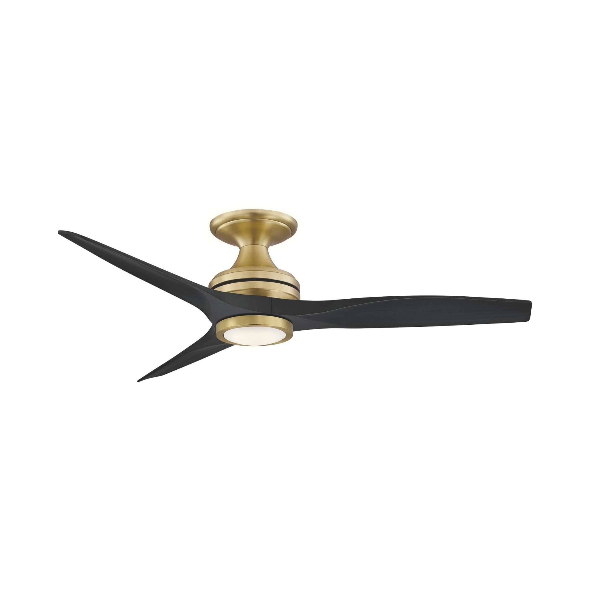 Fanimation Spitfire 48 in AC Ceiling Fan Motor Brushed Satin Brass - Blades Sold Separately
