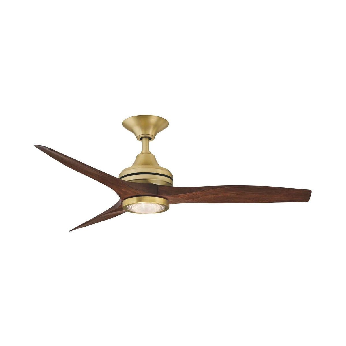 Fanimation Spitfire 48 in AC Ceiling Fan Motor Brushed Satin Brass - Blades Sold Separately