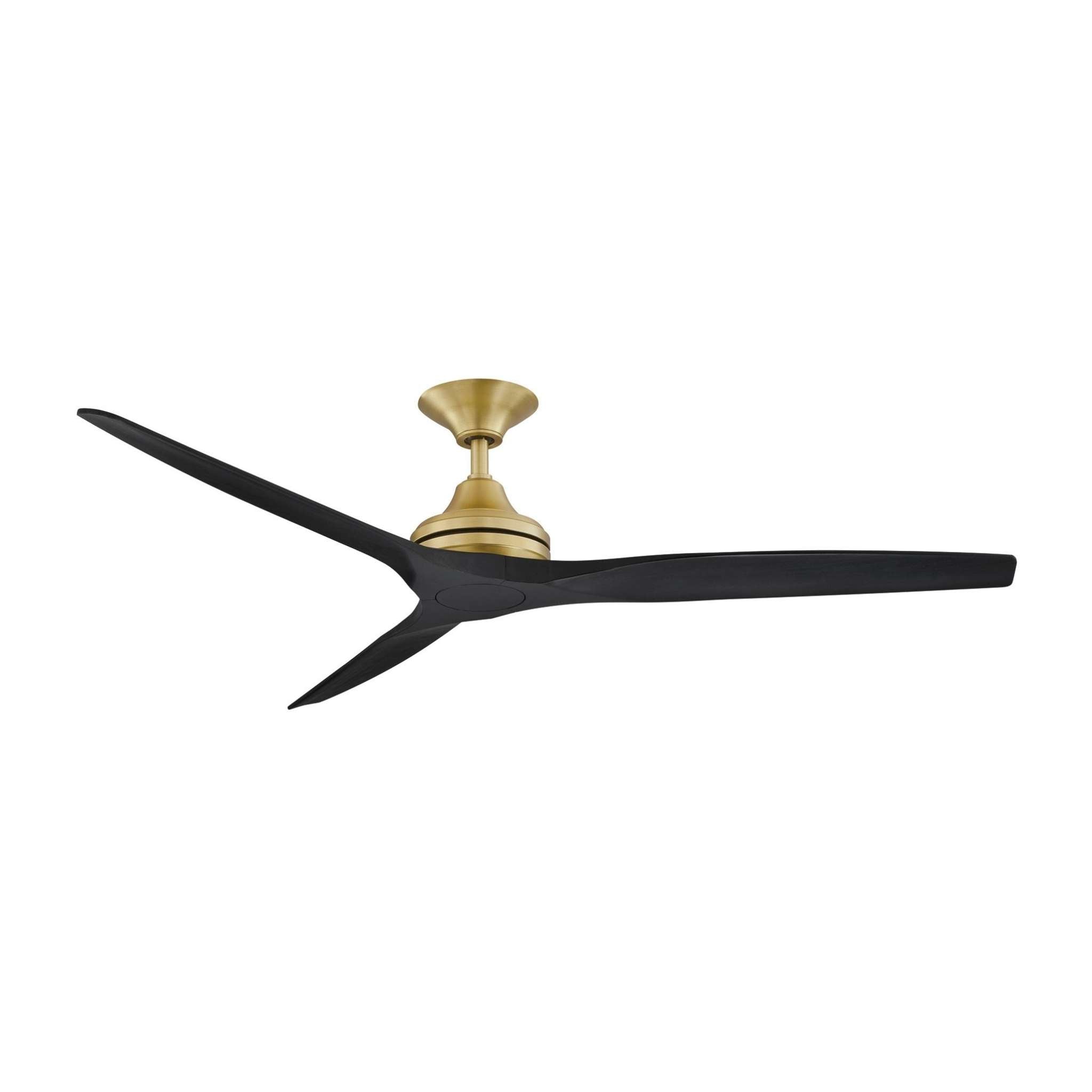 Fanimation Spitfire 60 in AC Ceiling Fan Motor Brushed Satin Brass - Blades Sold Separately