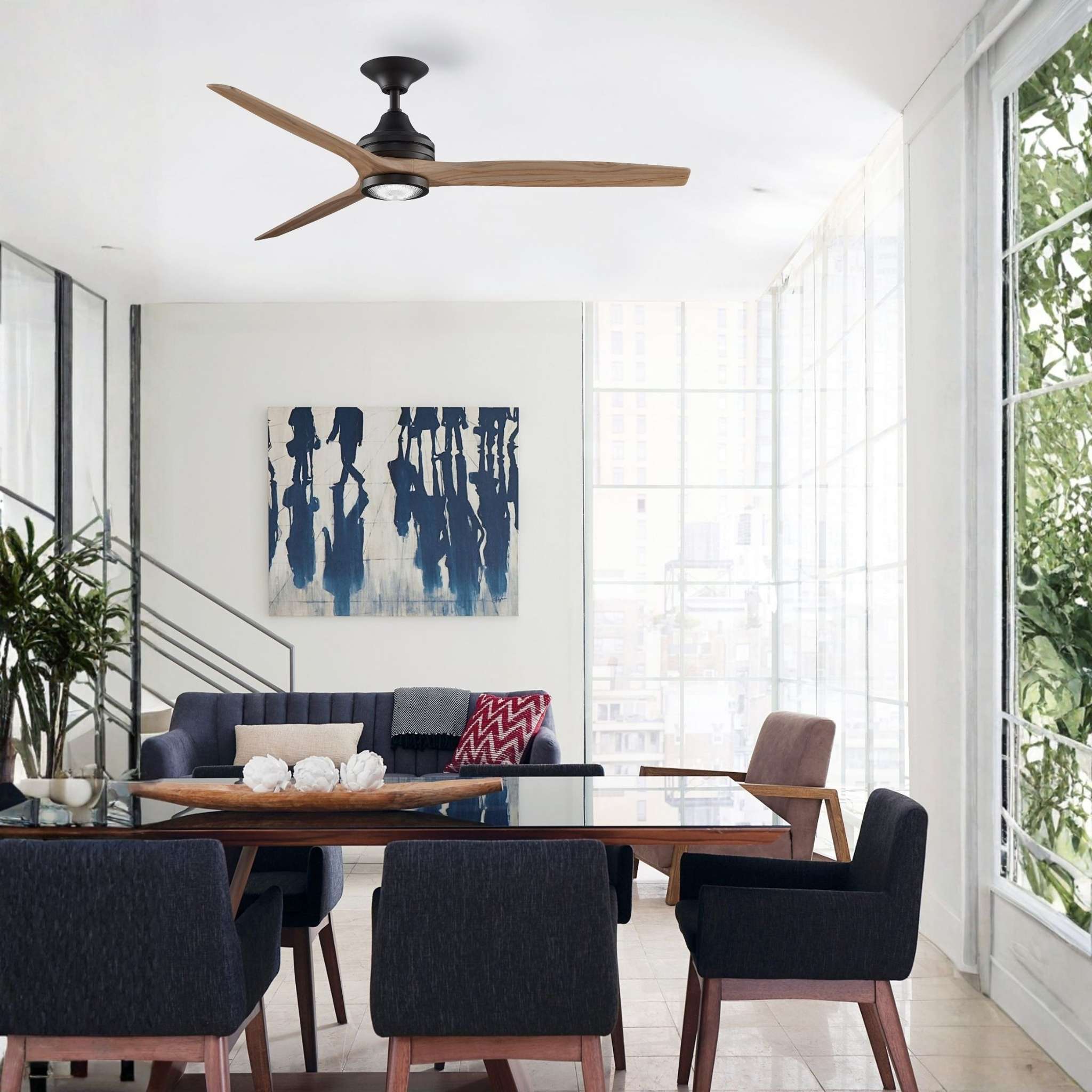 Fanimation Spitfire 60 in AC Ceiling Fan Motor Dark Bronze - Blades Sold Separately
