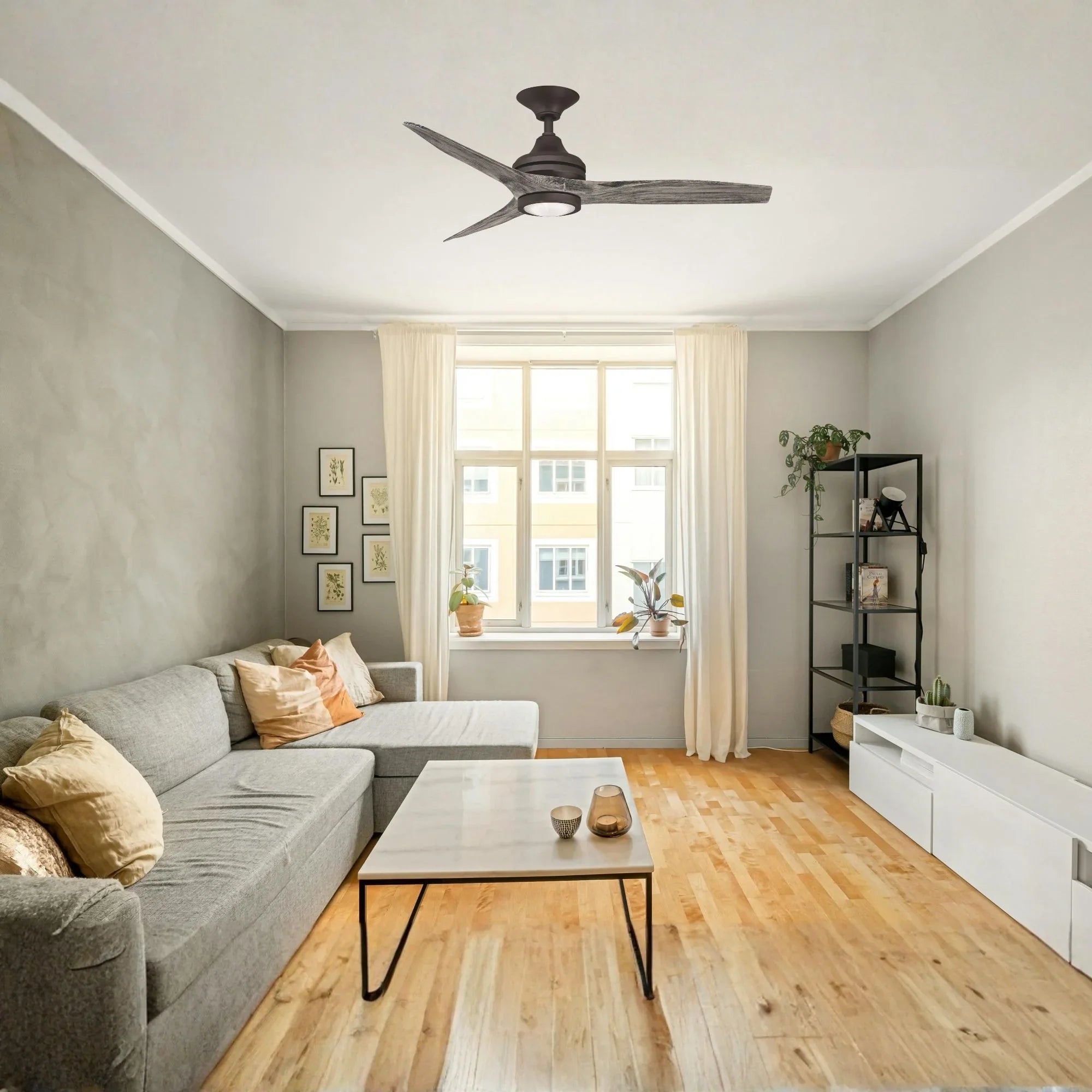 Spitfire Matte Greige 48" Ceiling Fan Motor, Blades Sold Separately