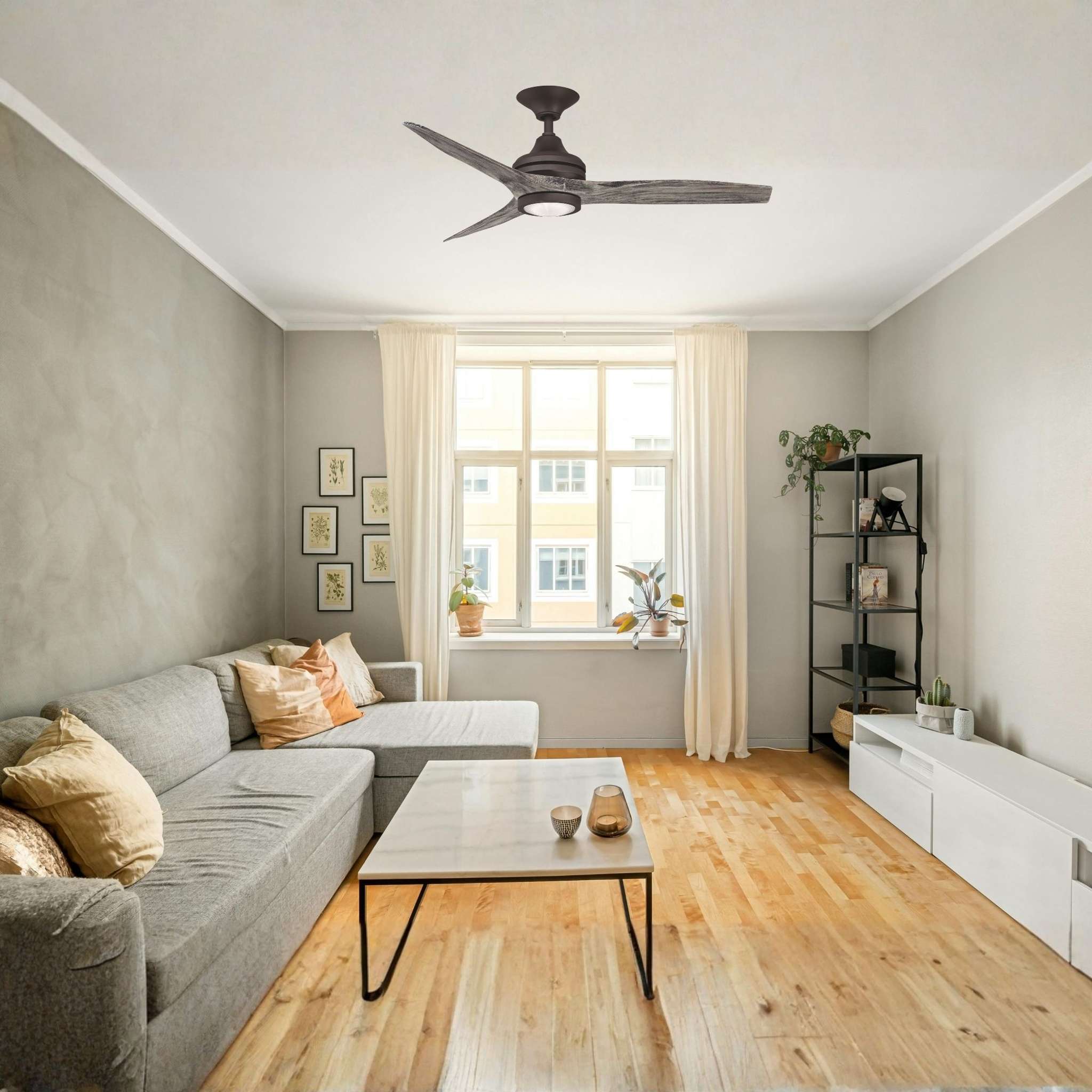 Fanimation Spitfire 48 in AC Ceiling Fan Motor Matte Greige - Blades Sold Separately