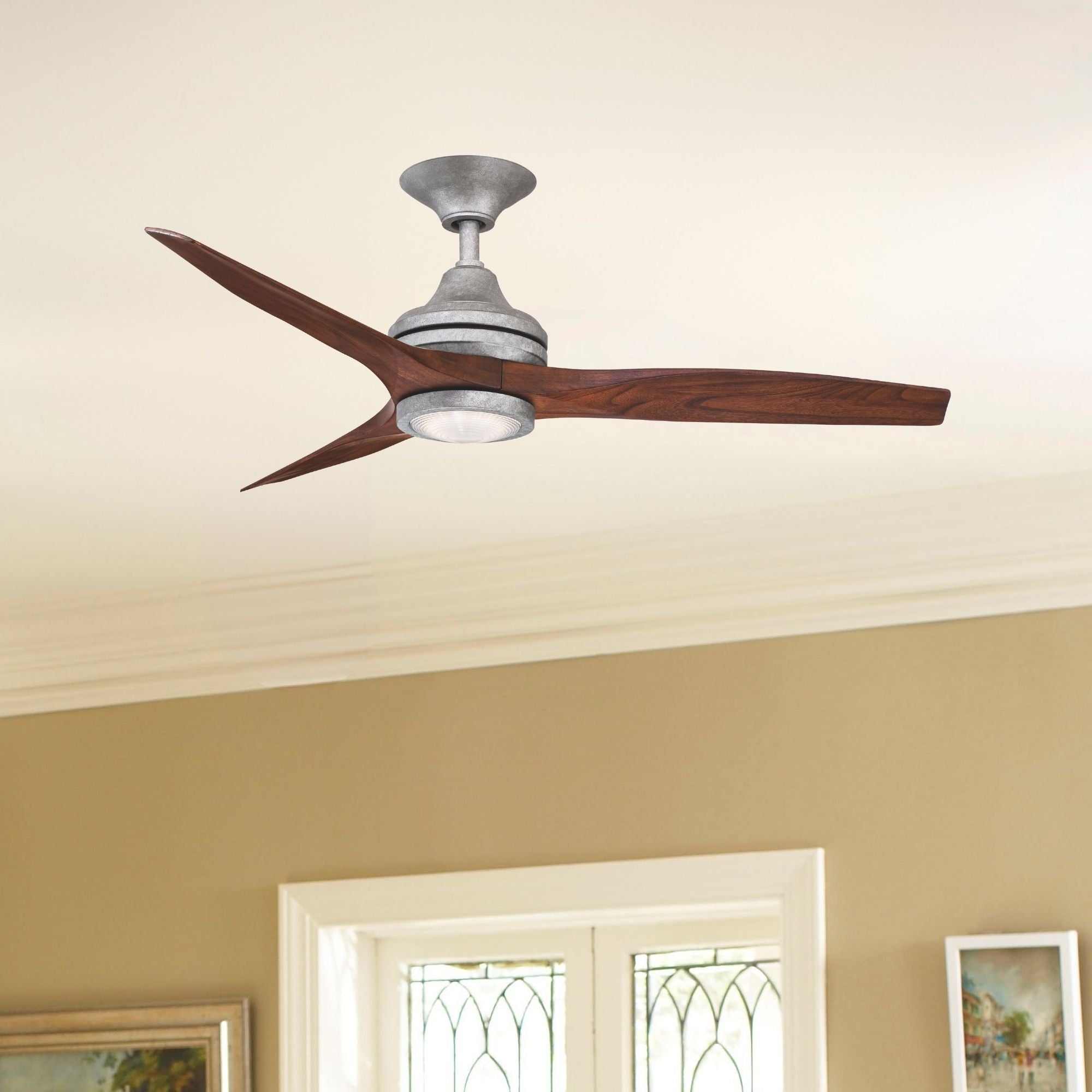 Spitfire Galvanized 48" Ceiling Fan Motor, Blades Sold Separately