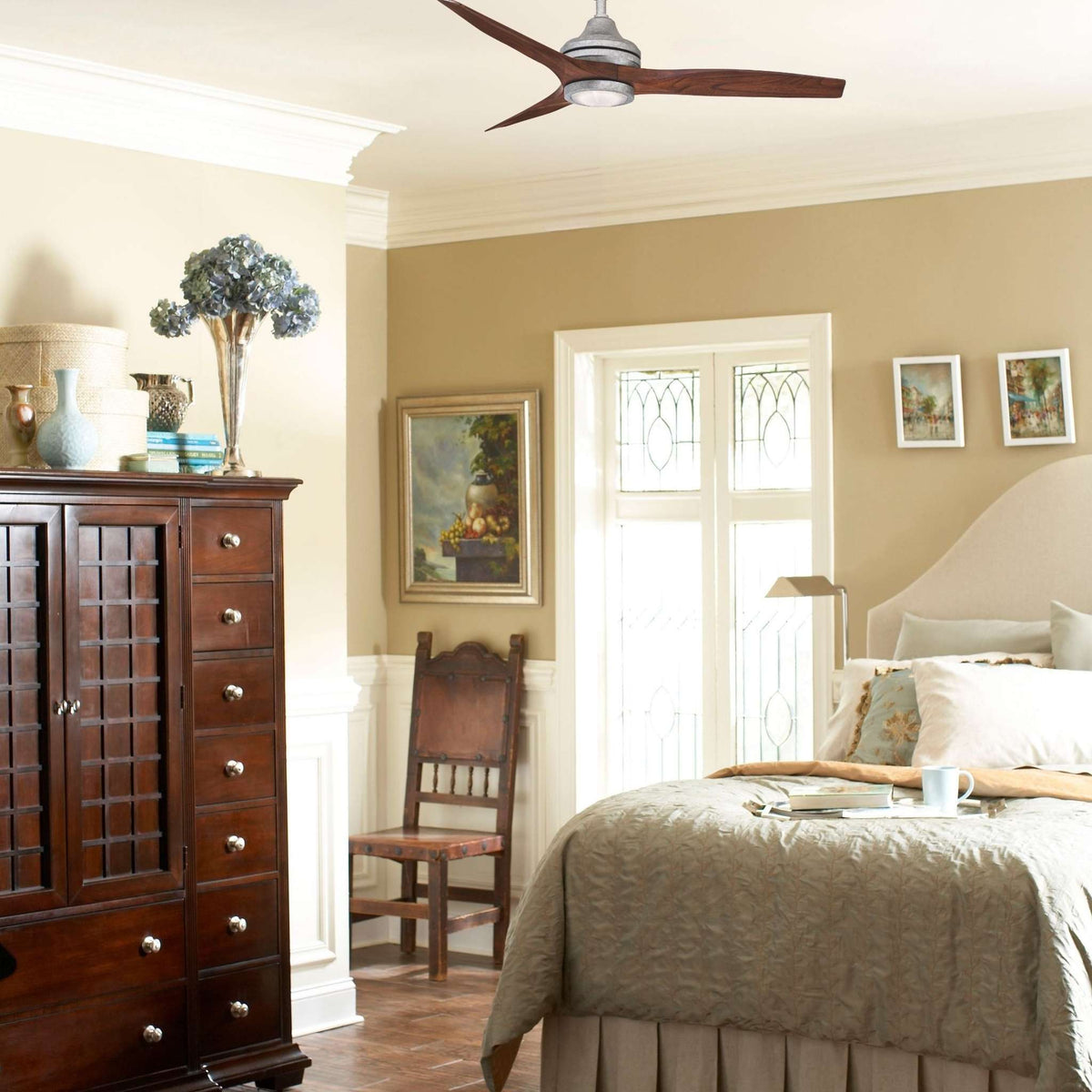 Fanimation Spitfire 48 in AC Ceiling Fan Motor Galvanized - Blades Sold Separately