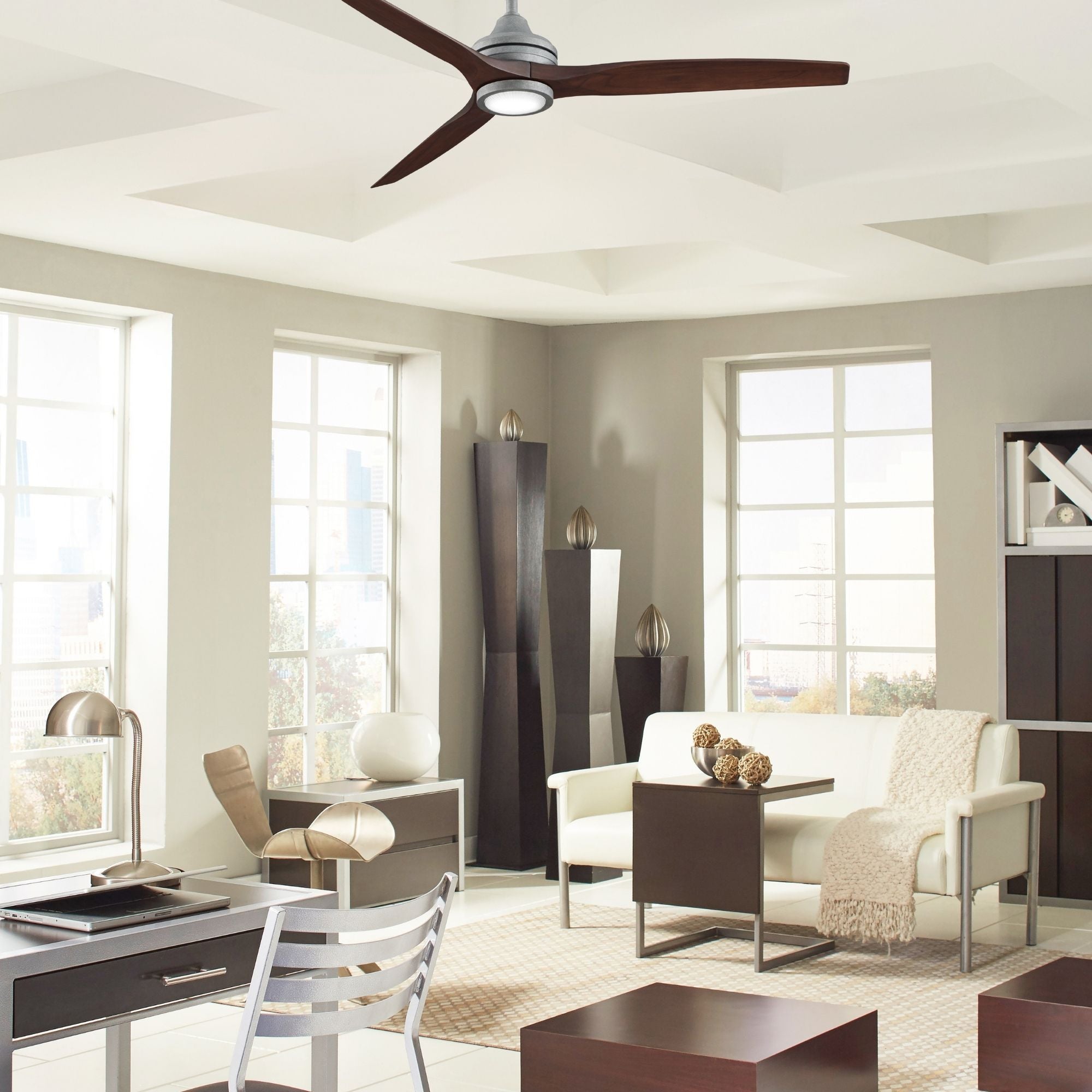 Spitfire Galvanized 60" Ceiling Fan Motor, Blades Sold Separately