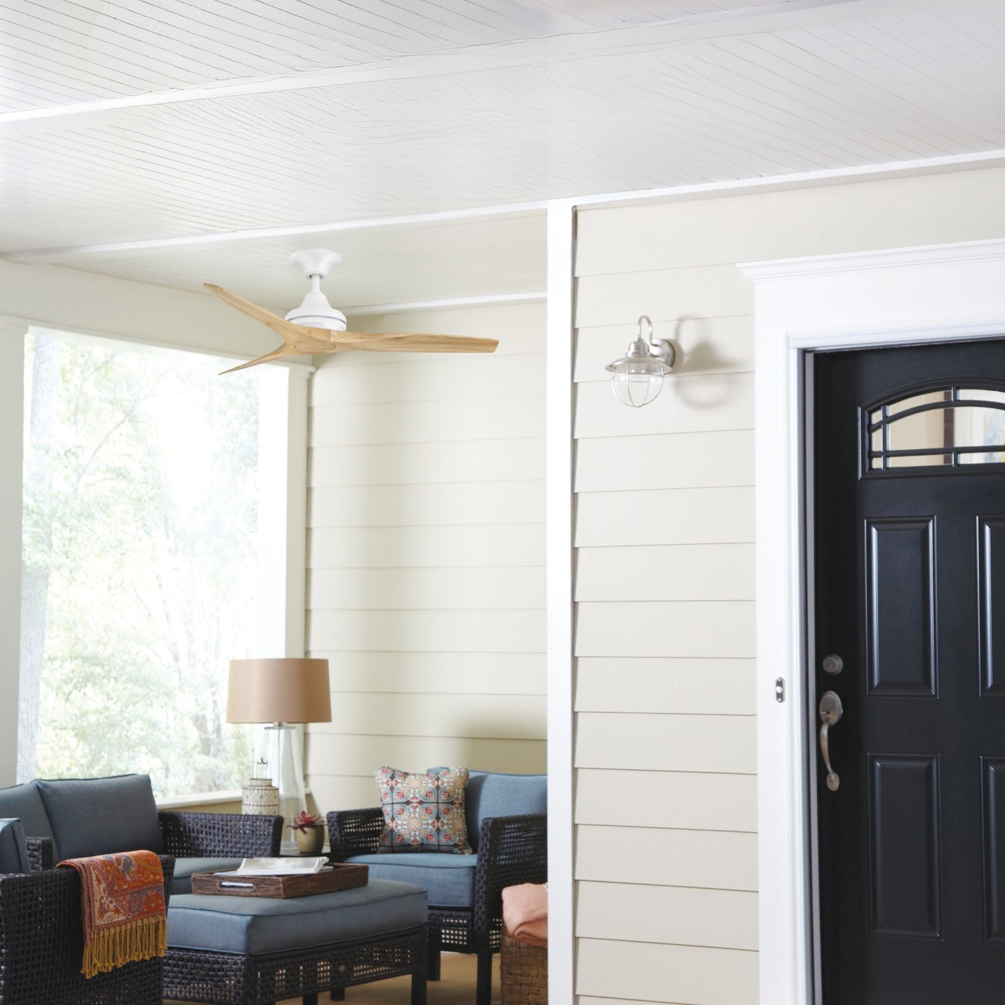 Spitfire Matte White 48" Ceiling Fan Motor, Blades Sold Separately