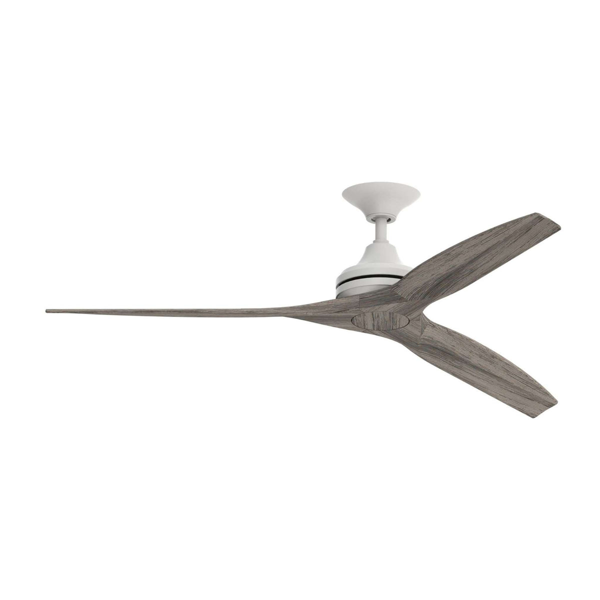 Fanimation Spitfire 60 in AC Ceiling Fan Motor Matte White - Blades Sold Separately