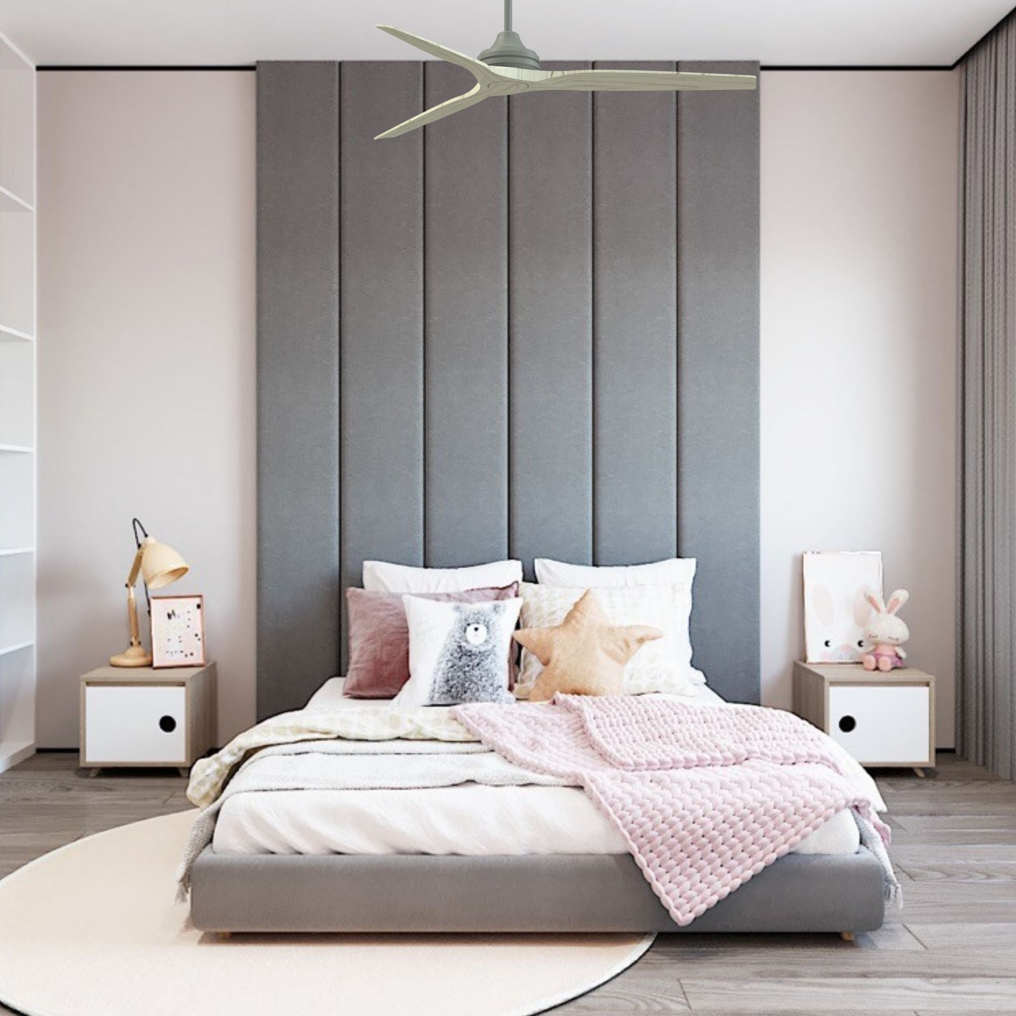 Spitfire DC Antique Graphite 64" Ceiling Fan Motor, Blades Sold Separately