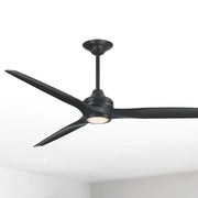 Spitfire DC Black 72" Ceiling Fan Motor, Blades Sold Separately