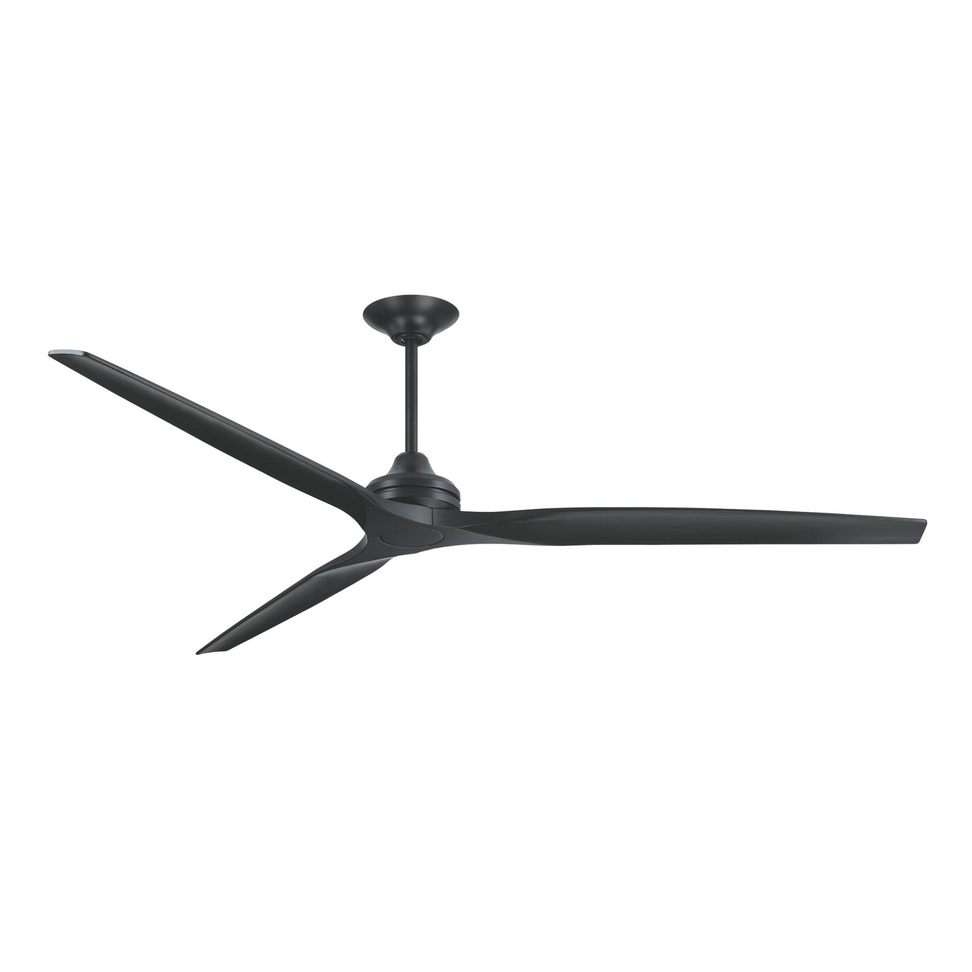 Spitfire DC Black 84" Ceiling Fan Motor, Blades Sold Separately