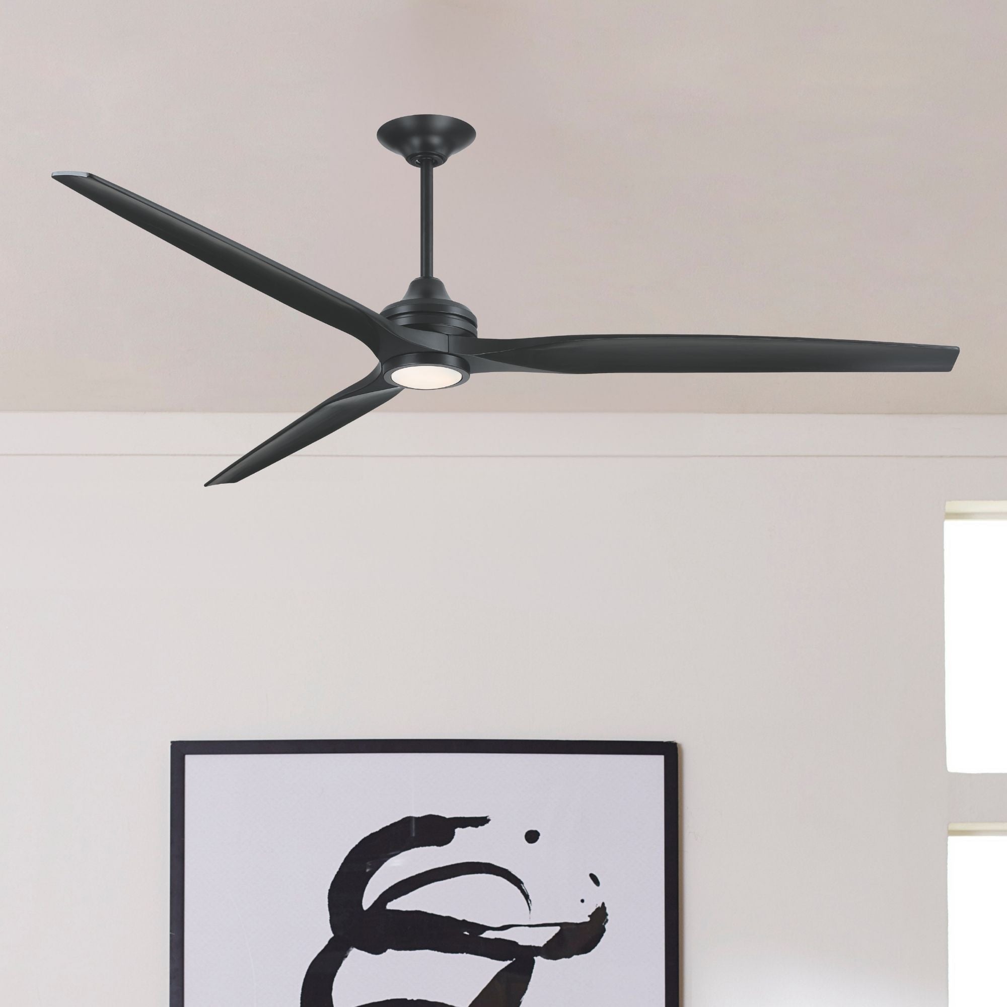 Spitfire DC Black 84" Ceiling Fan Motor, Blades Sold Separately