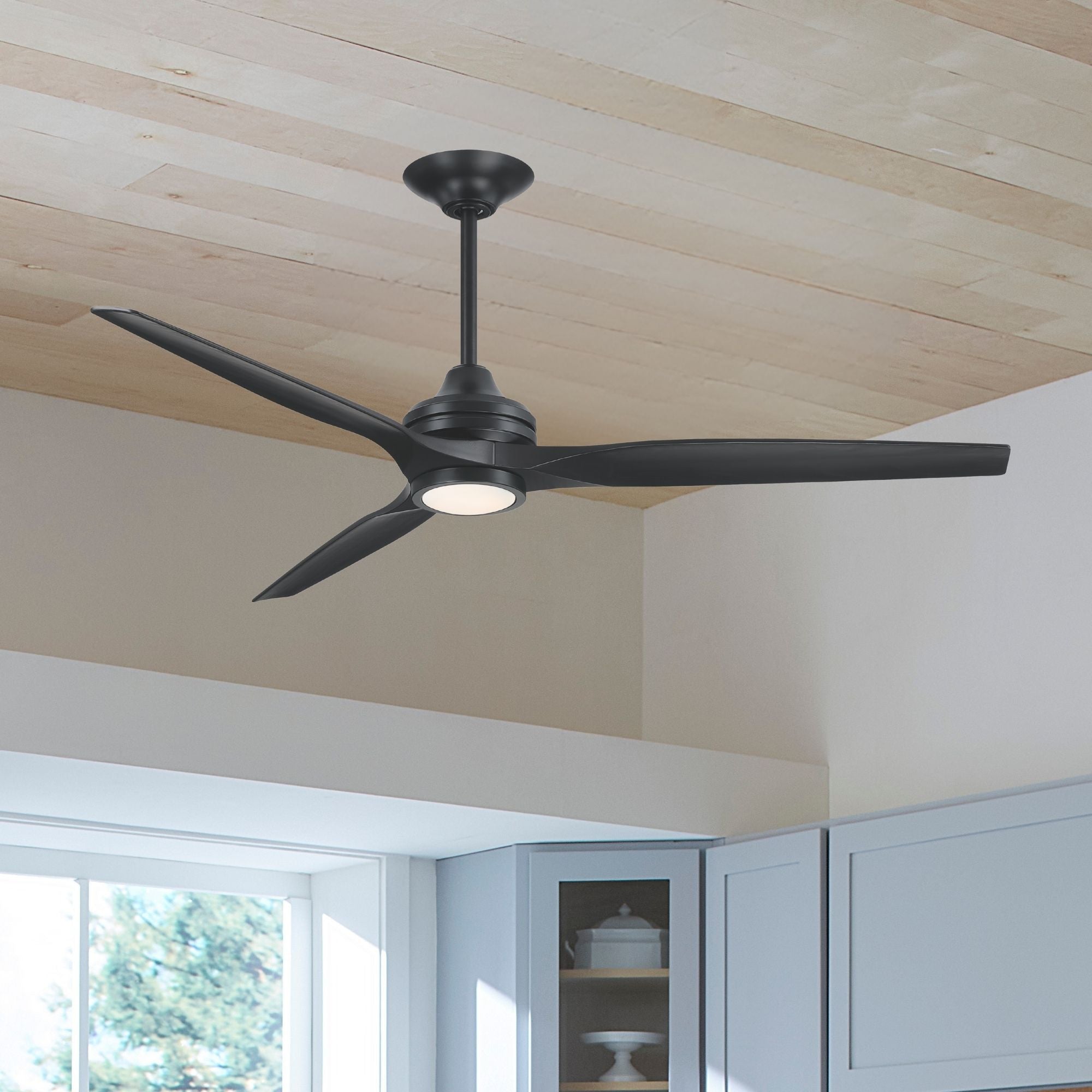 Spitfire DC Black 64" Ceiling Fan Motor, Blades Sold Separately