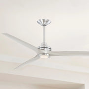 Spitfire DC Brushed Nickel 72" Ceiling Fan Motor, Blades Sold Separately