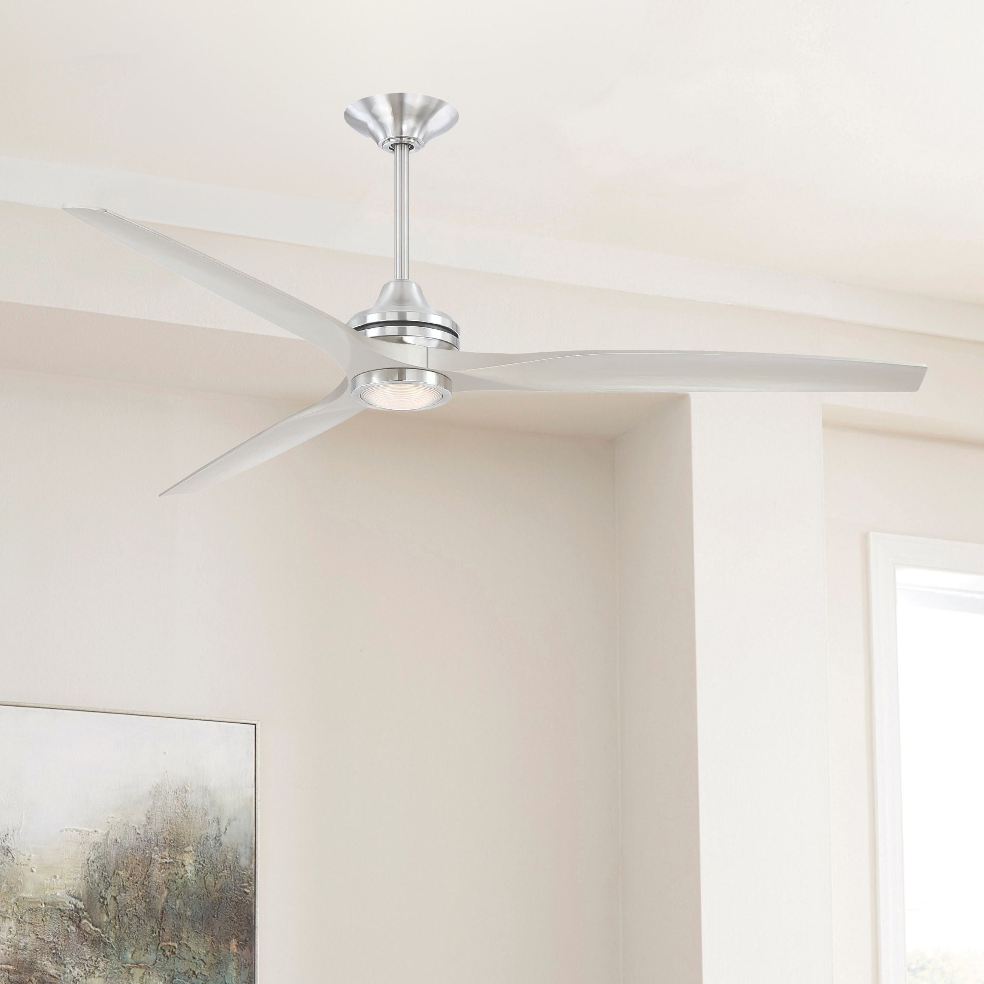 Spitfire DC Brushed Nickel 72" Ceiling Fan Motor, Blades Sold Separately