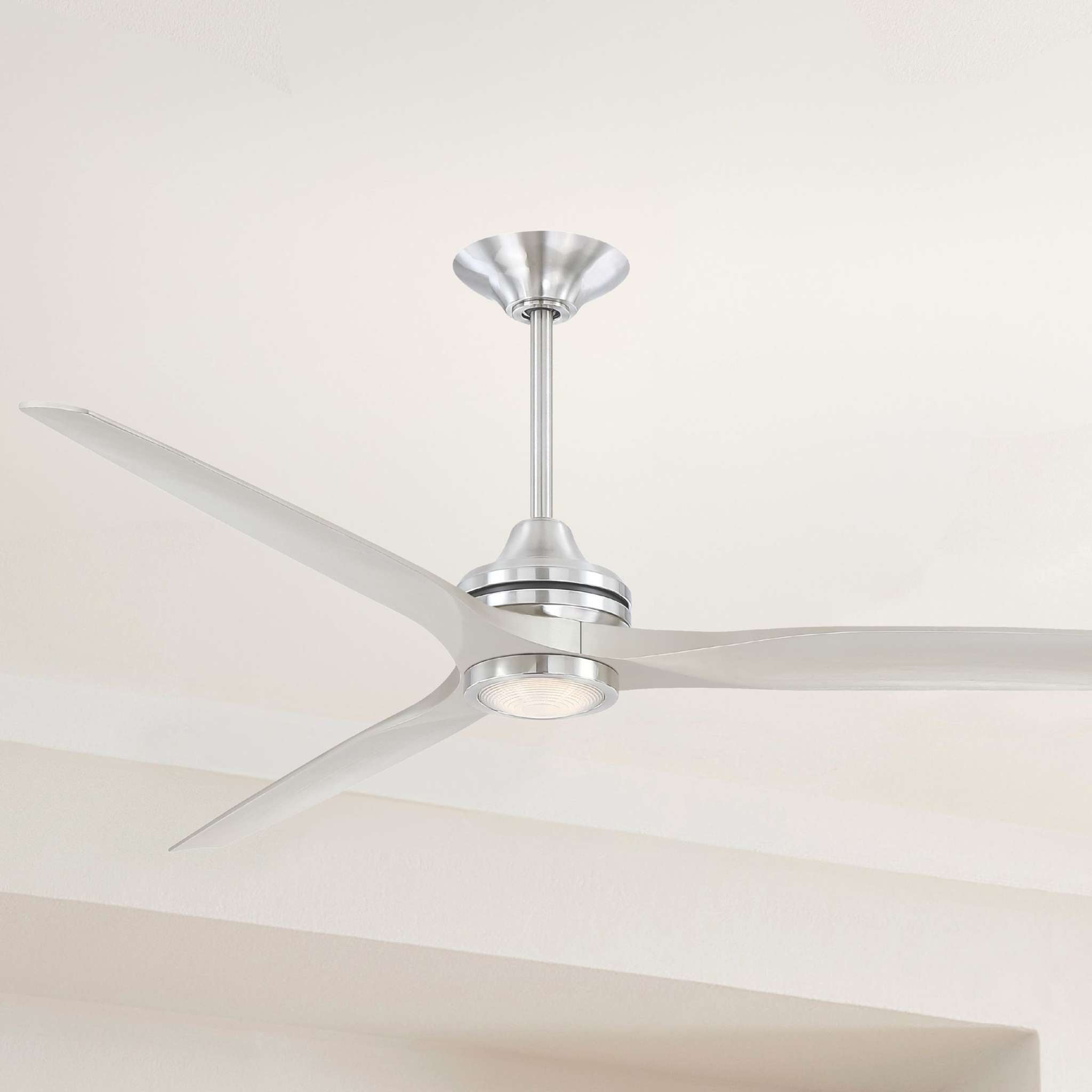 Fanimation Spitfire 72 in DC Ceiling Fan Motor Brushed Nickel - Blades Sold Separately