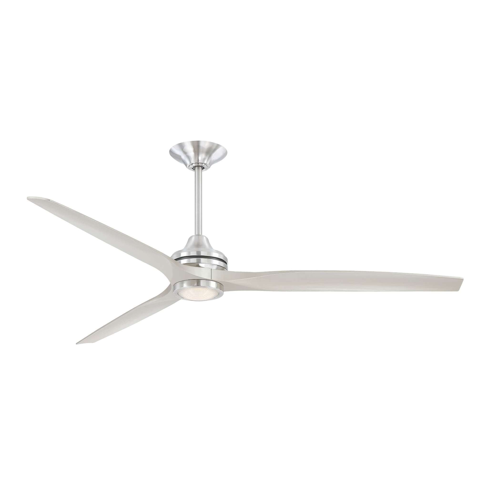 Fanimation Spitfire 72 in DC Ceiling Fan Motor Brushed Nickel - Blades Sold Separately