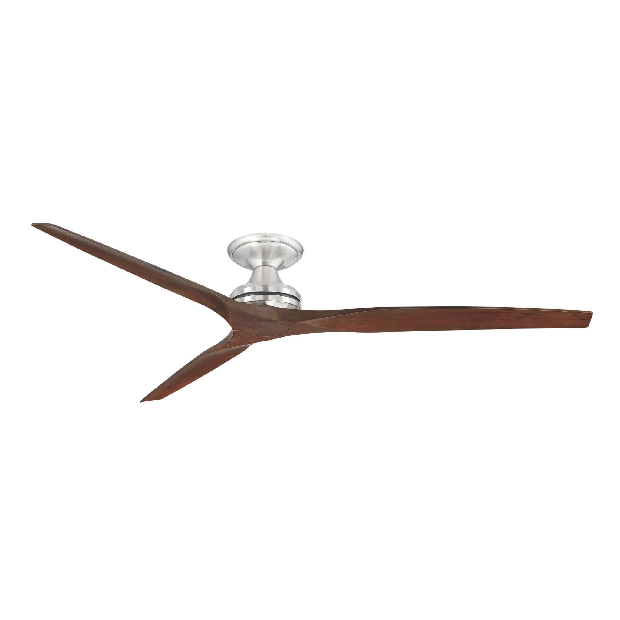 Fanimation Spitfire 72 in DC Ceiling Fan Motor Brushed Nickel - Blades Sold Separately