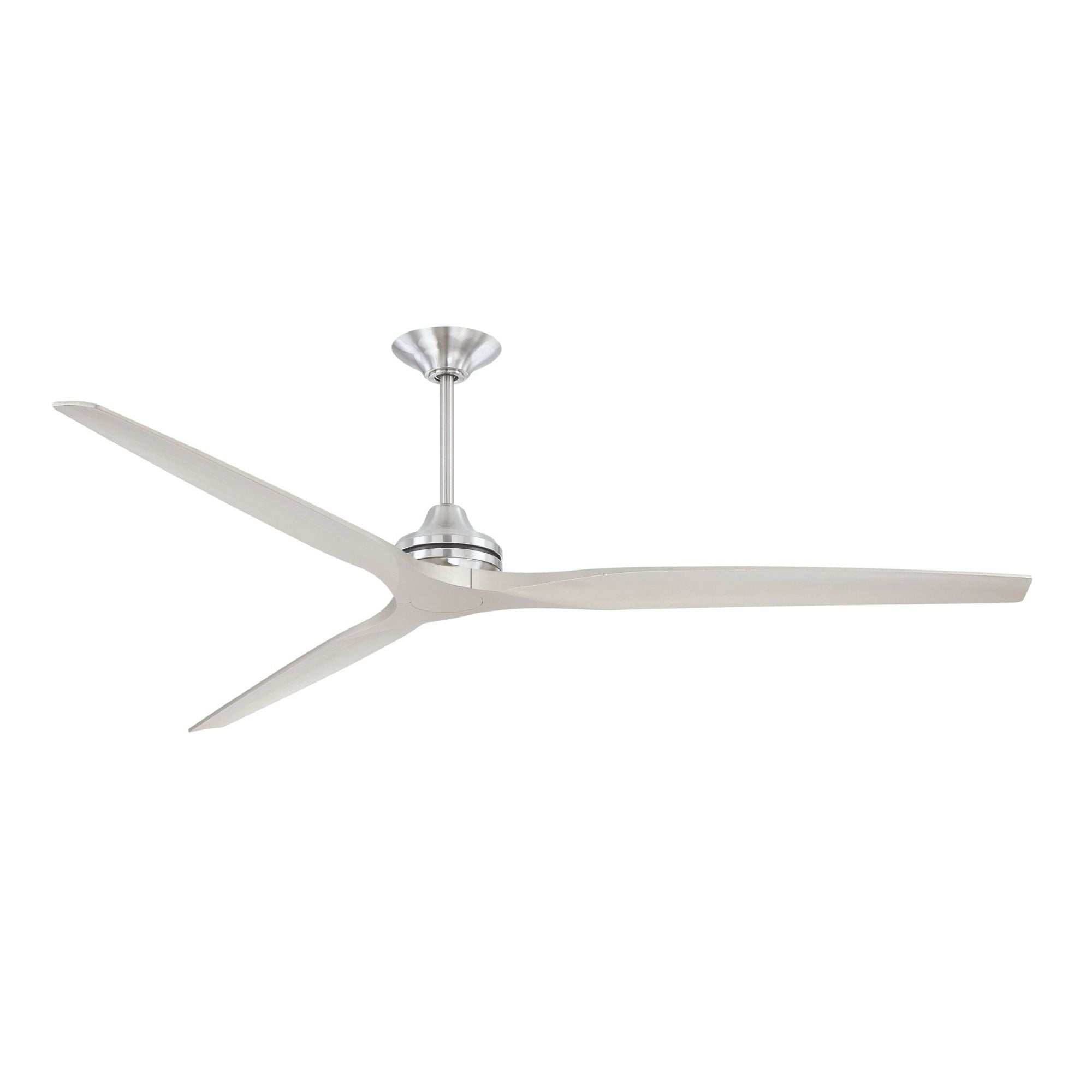 Spitfire DC Brushed Nickel 84" Ceiling Fan Motor, Blades Sold Separately