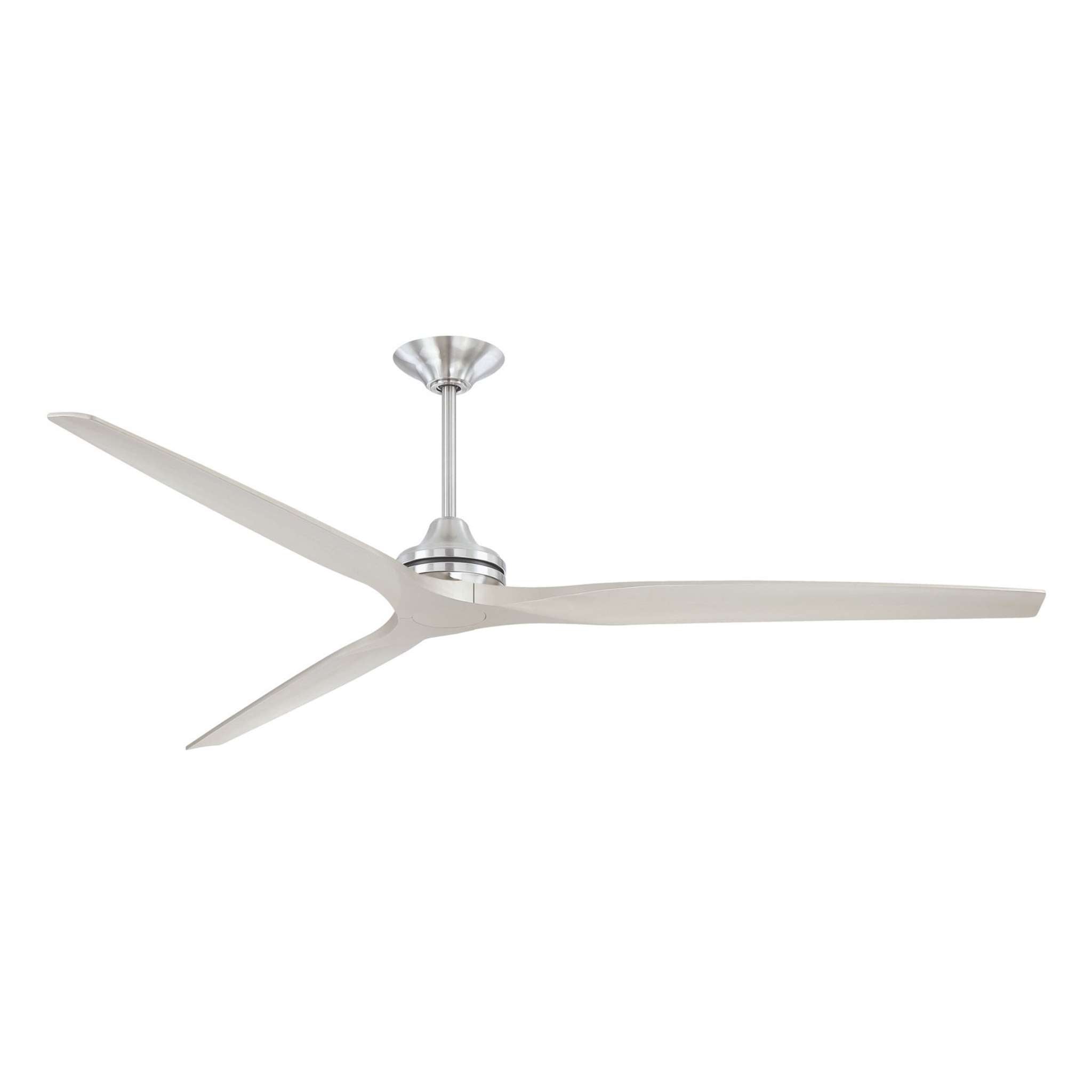 Fanimation Spitfire 84 in DC Ceiling Fan Motor Brushed Nickel - Blades Sold Separately